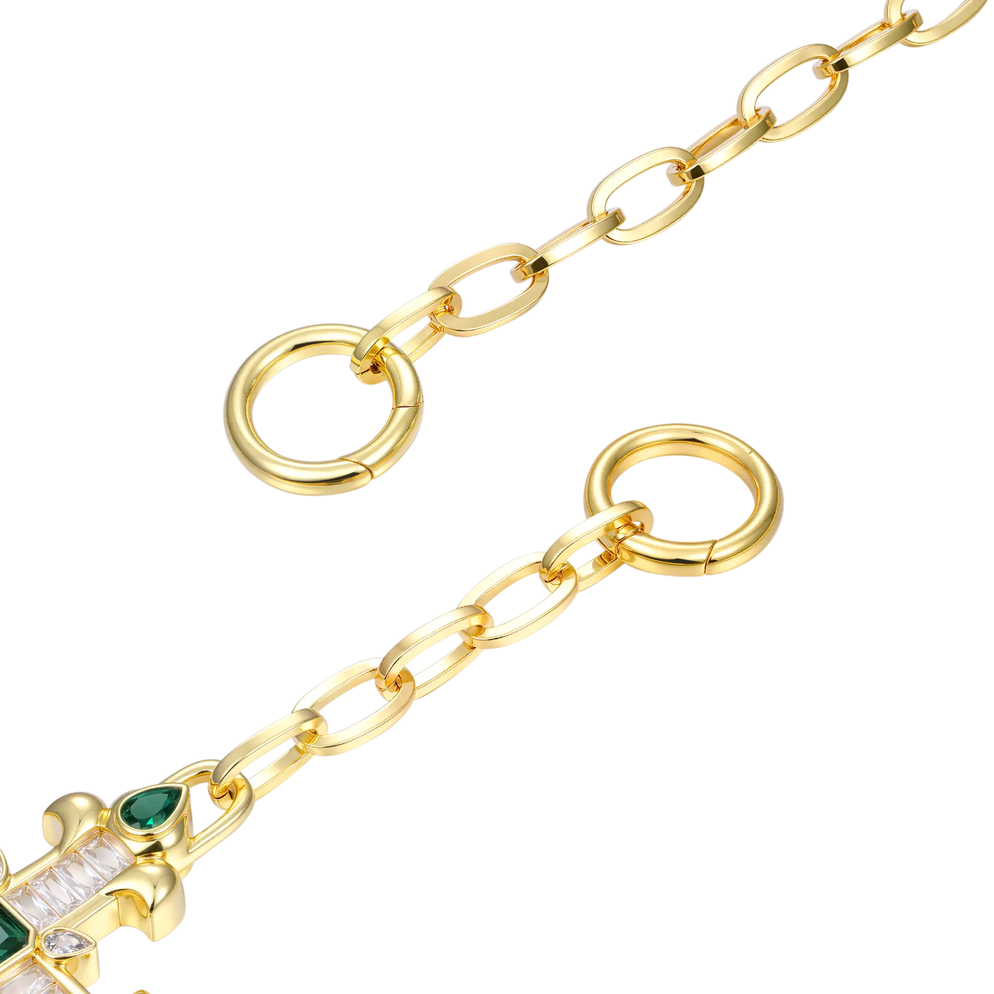 Radiant Cross Double-Layer Wallet Chain