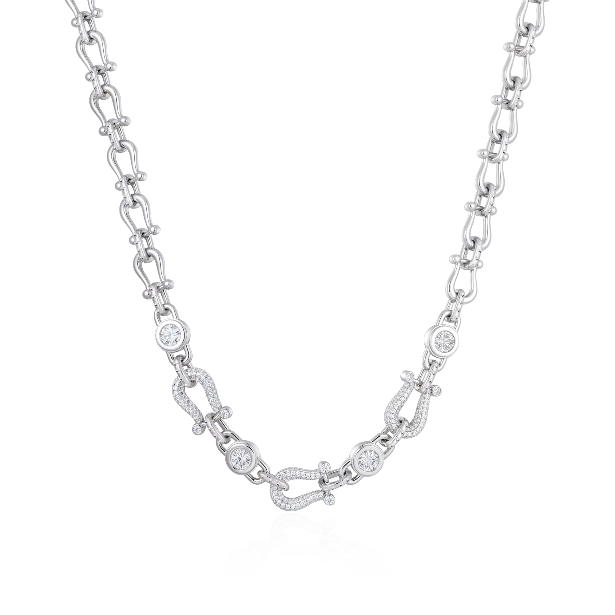 ALOUND LENGTH ADJUSTABLE NECKLACE アラウンド Muse Dangle Bezeled Diamond Adjustable Necklace 4.55 ctw – RWFJ