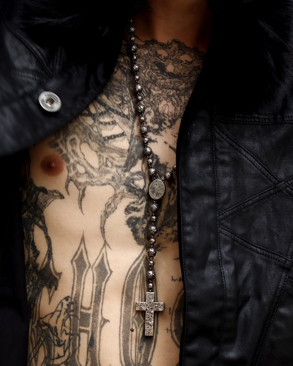 RELIC MARY ROSARY NECKLACE