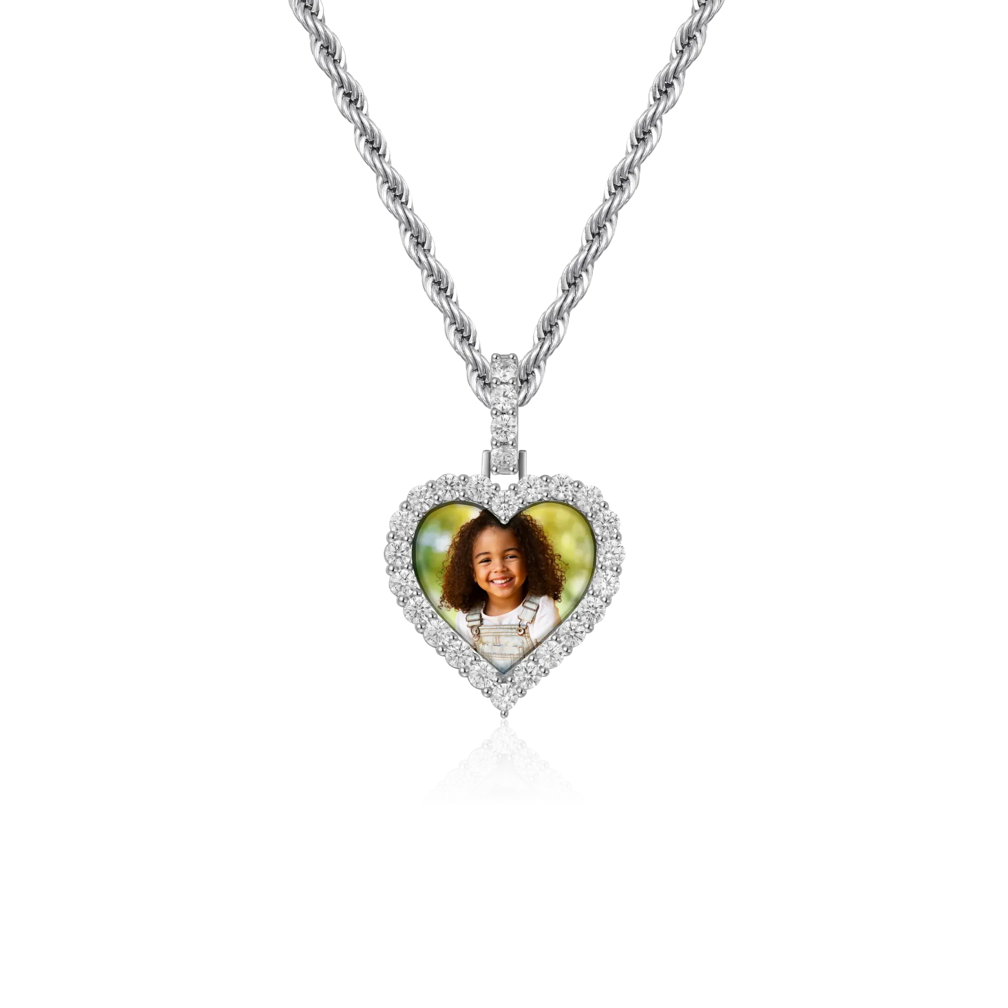 Custom Heart Photo Pendant