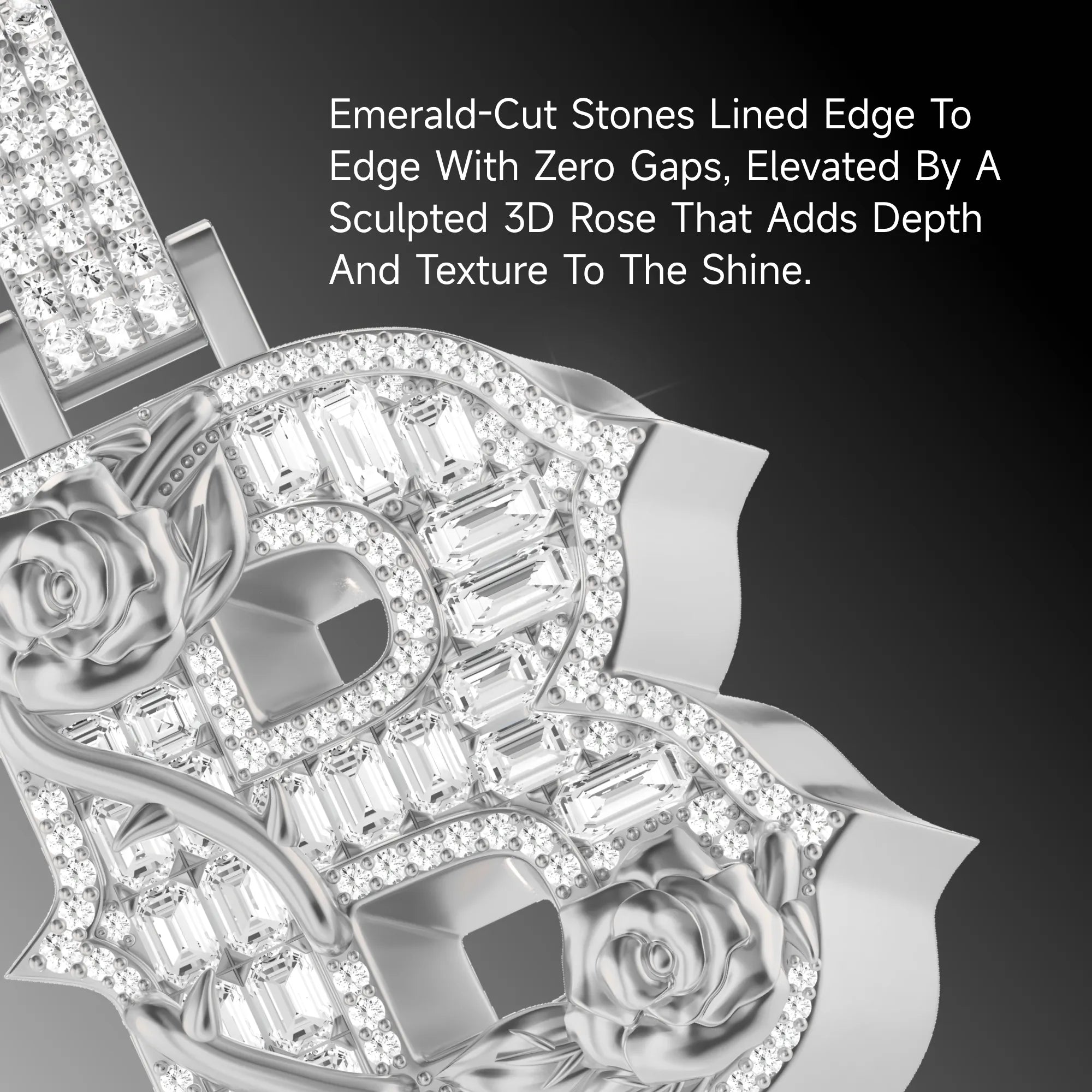 Custom Rose Font Pendant-30mm