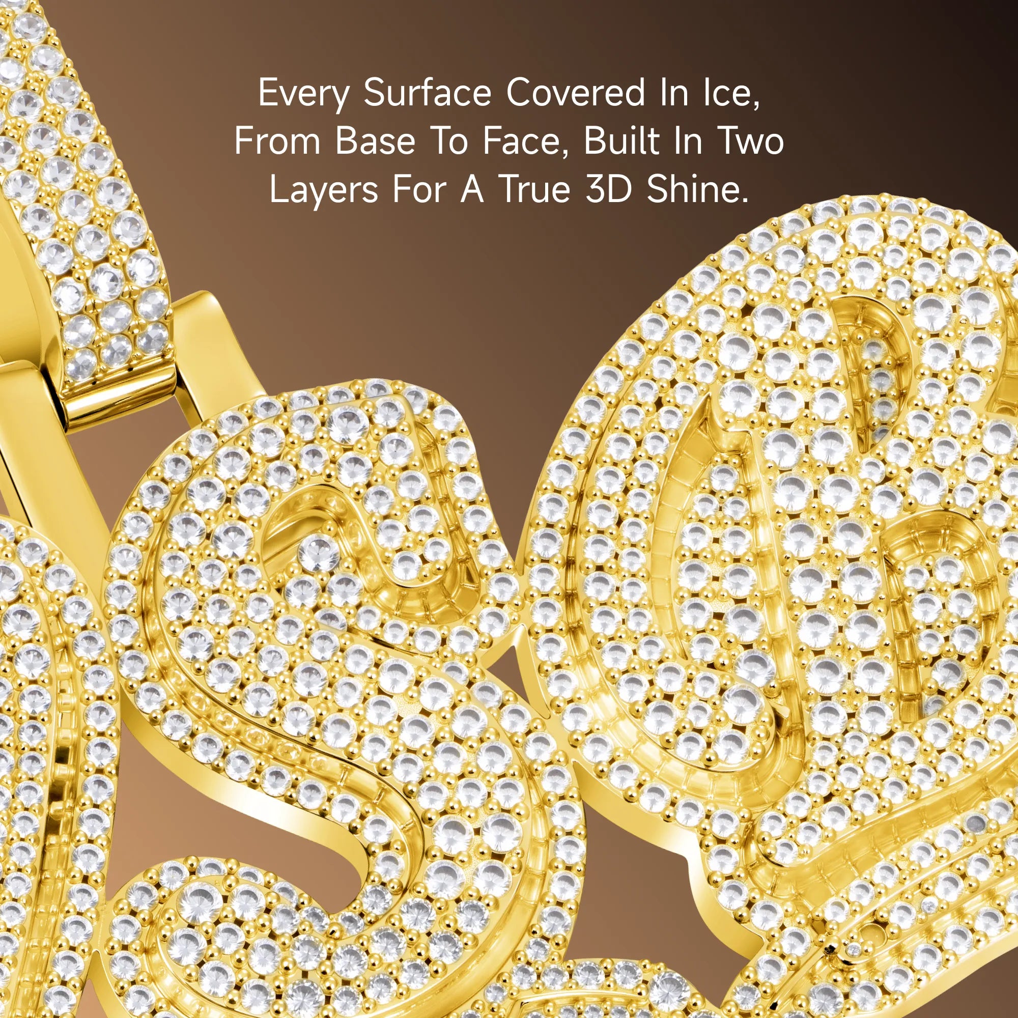 Custom Wheat Ears 3D Letter Pendant