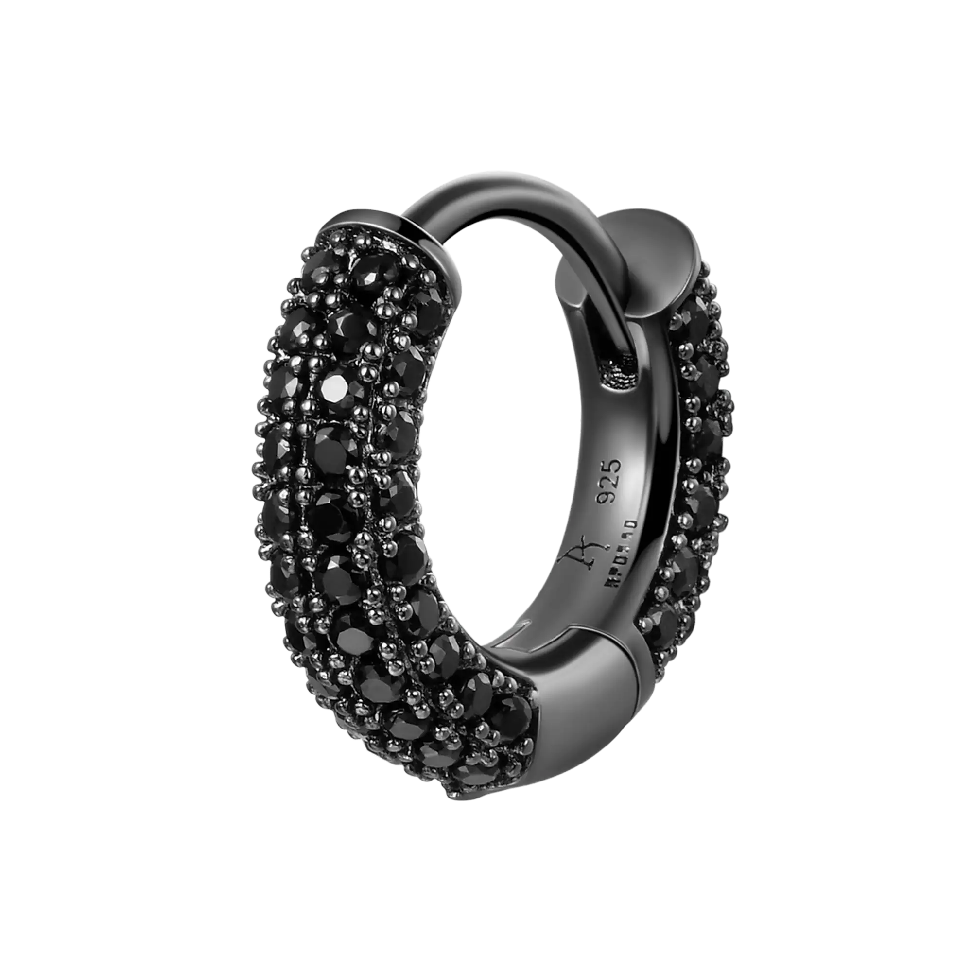 S925 Circle Hoop Earrings - Pair