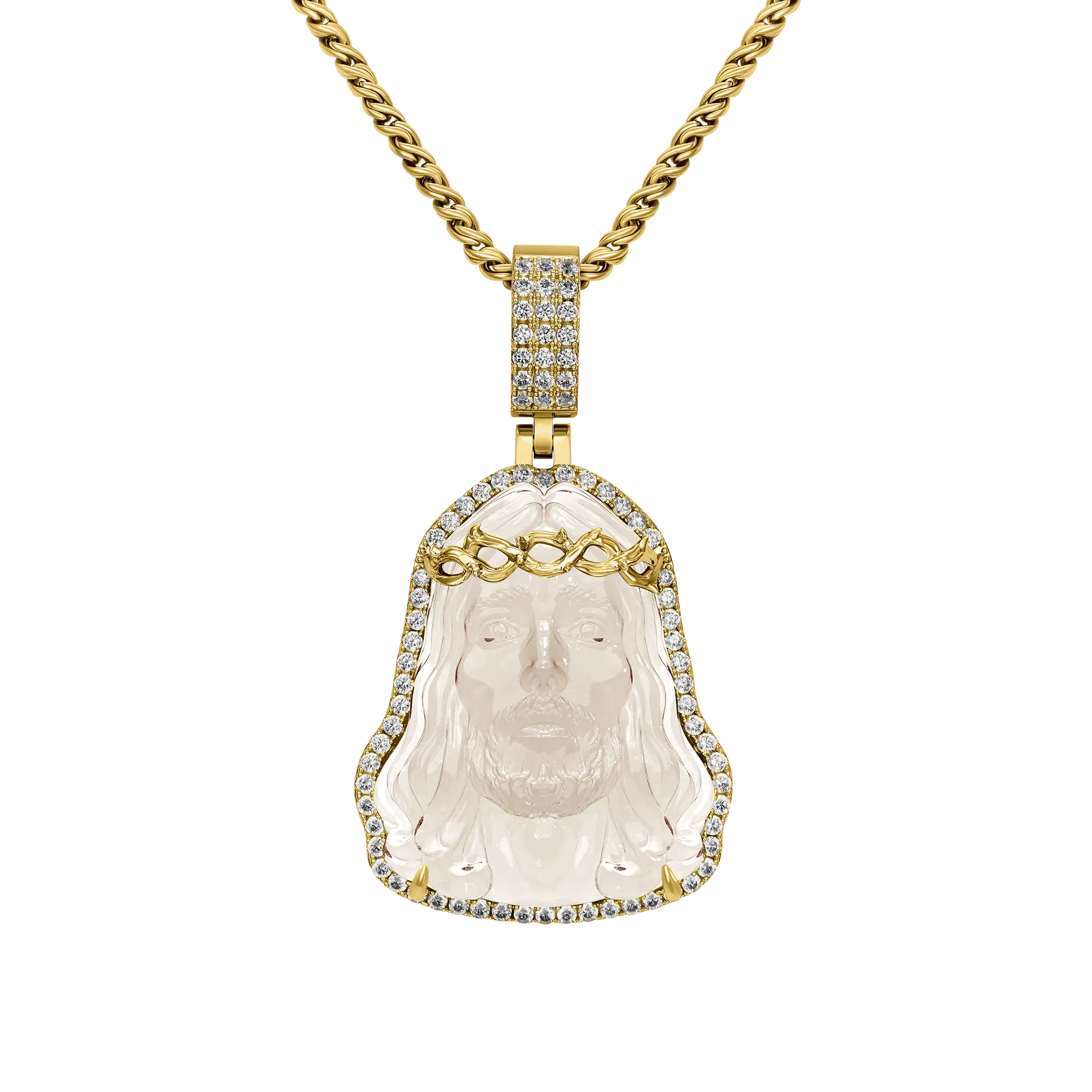 Arcenciel Gospel Transparent Jesus Pendant