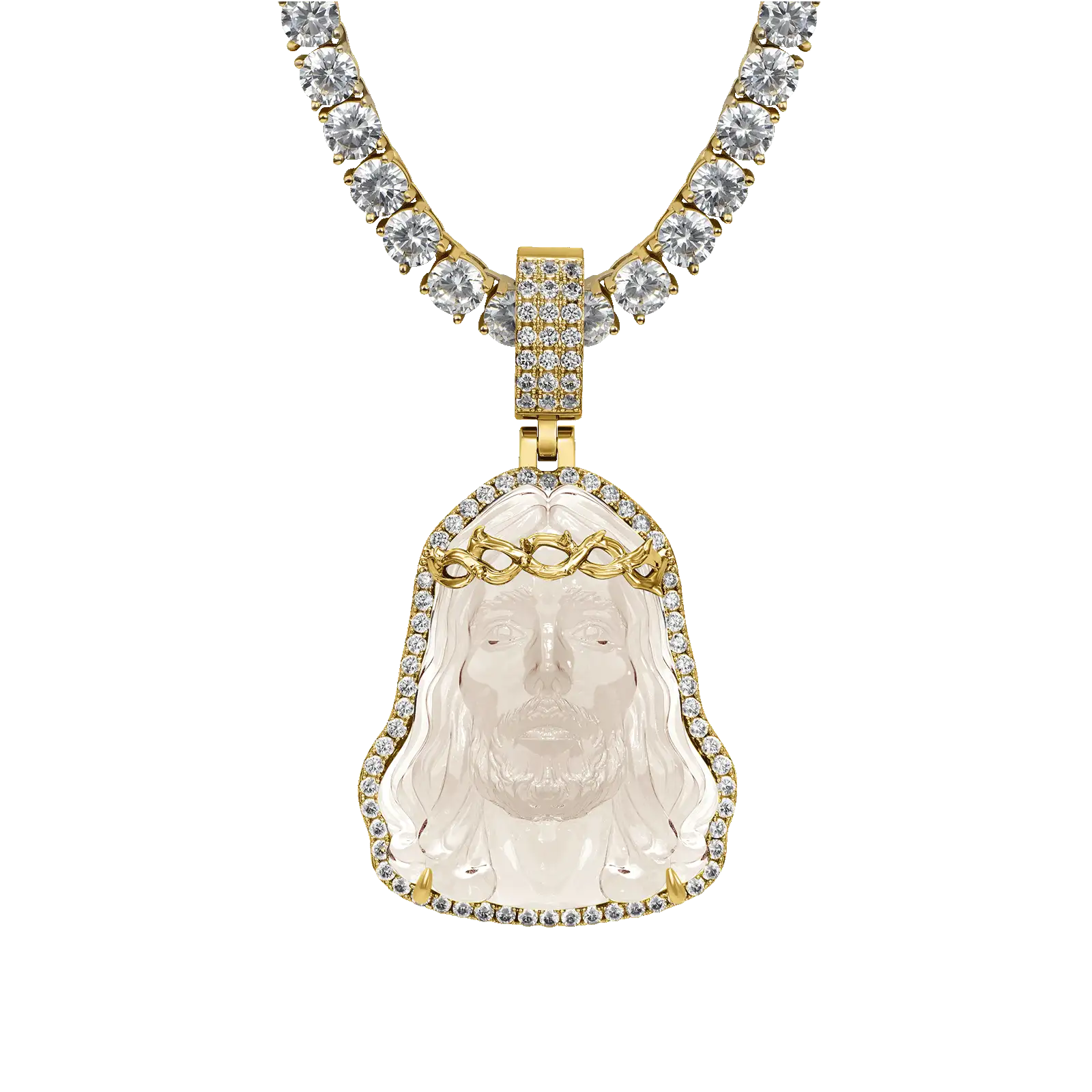 Arcenciel Gospel Transparent Jesus Pendant