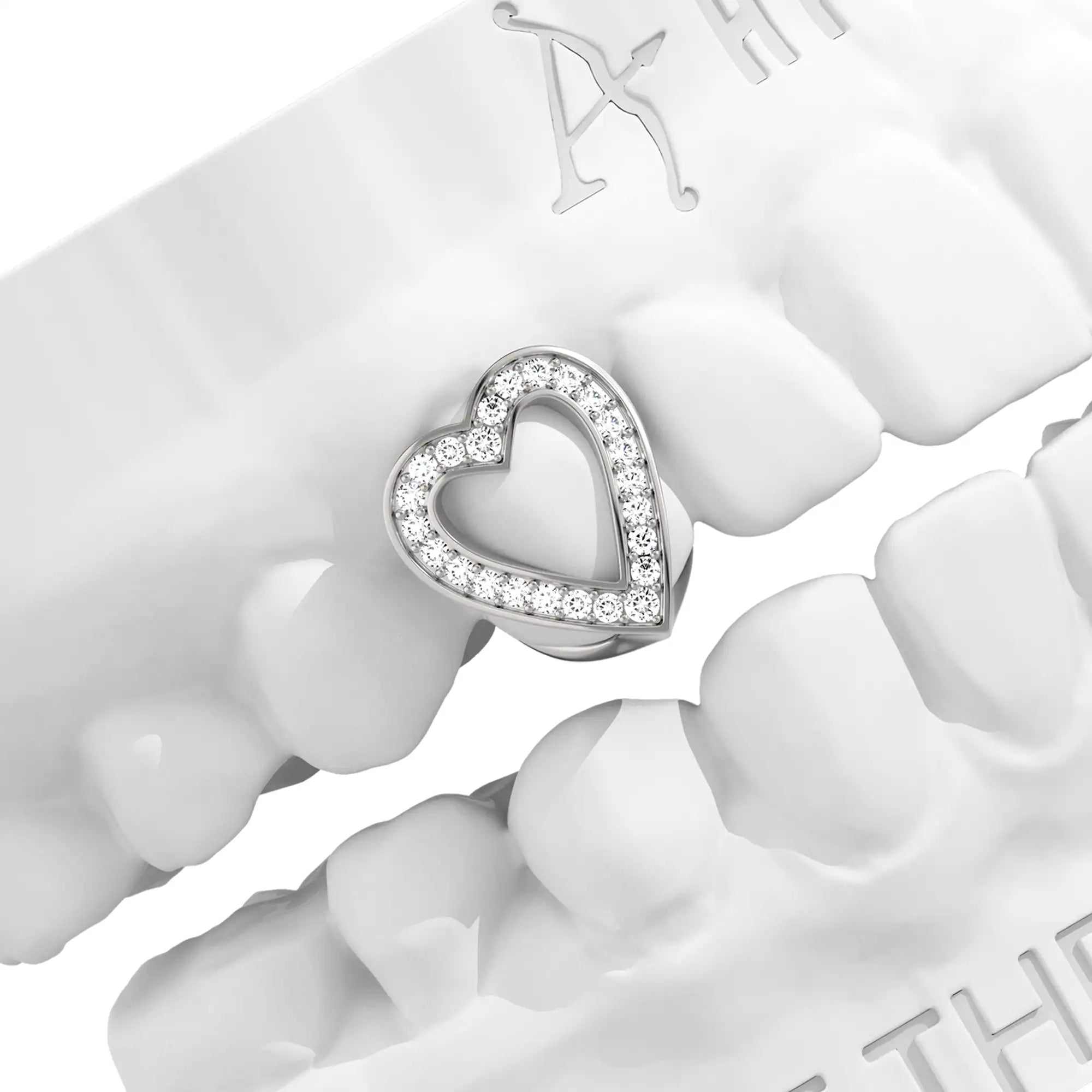 Custom Heart-shaped cutout Grillz