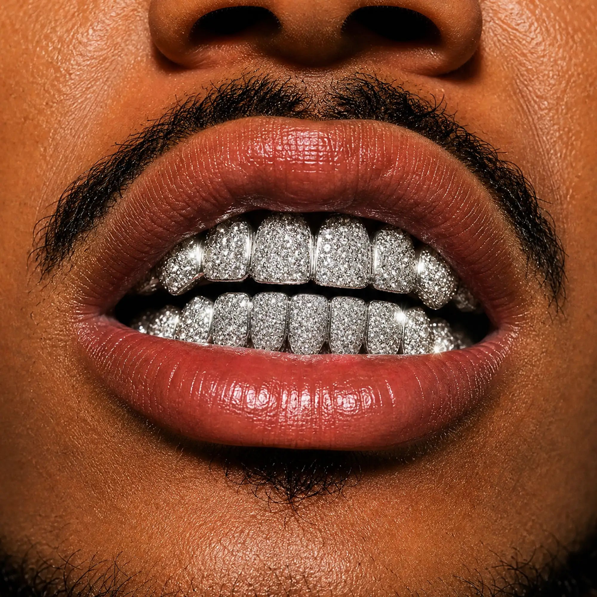 Custom Sparkling Honeycomb Grillz