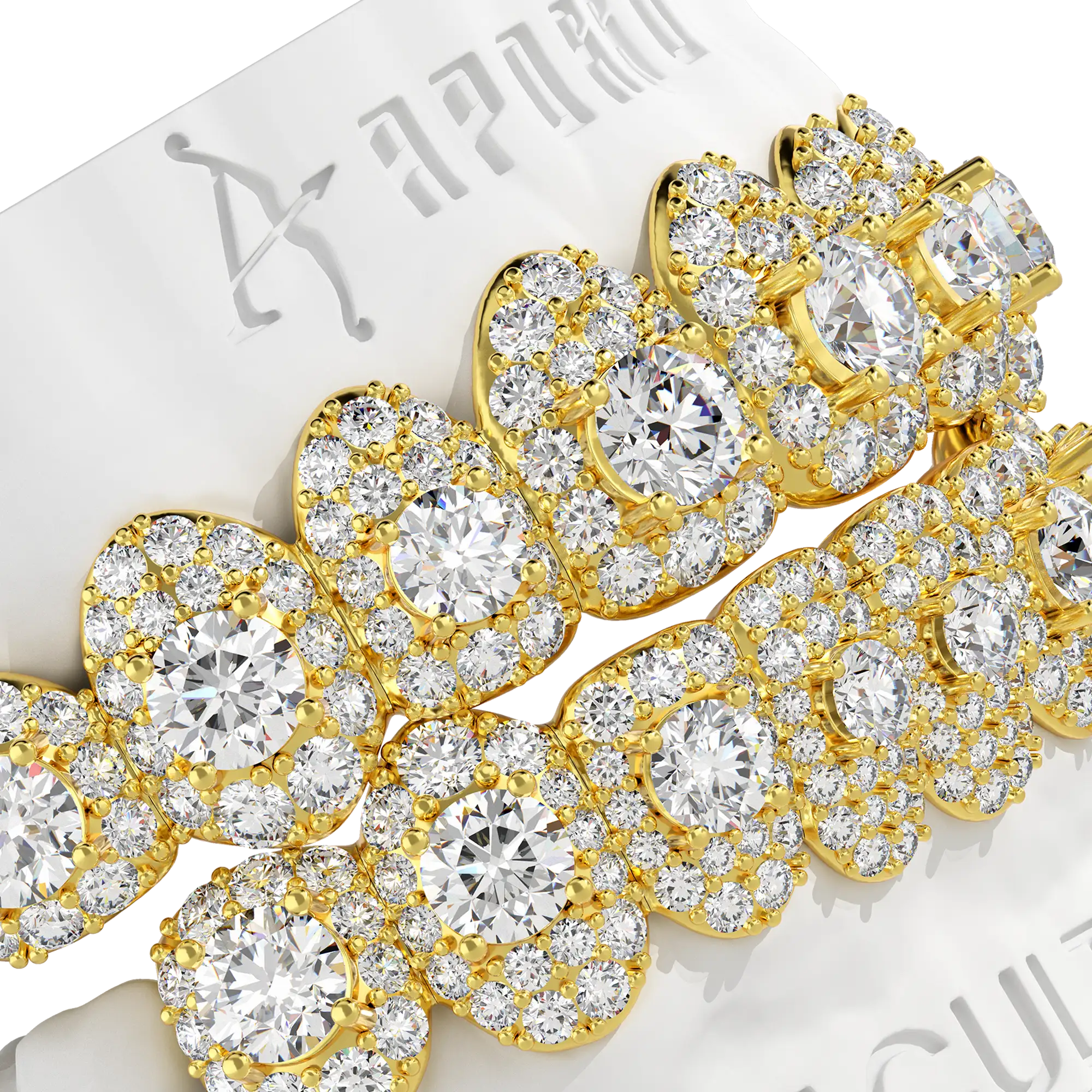 Custom Center Stone in a Full-Pavé Setting Grillz