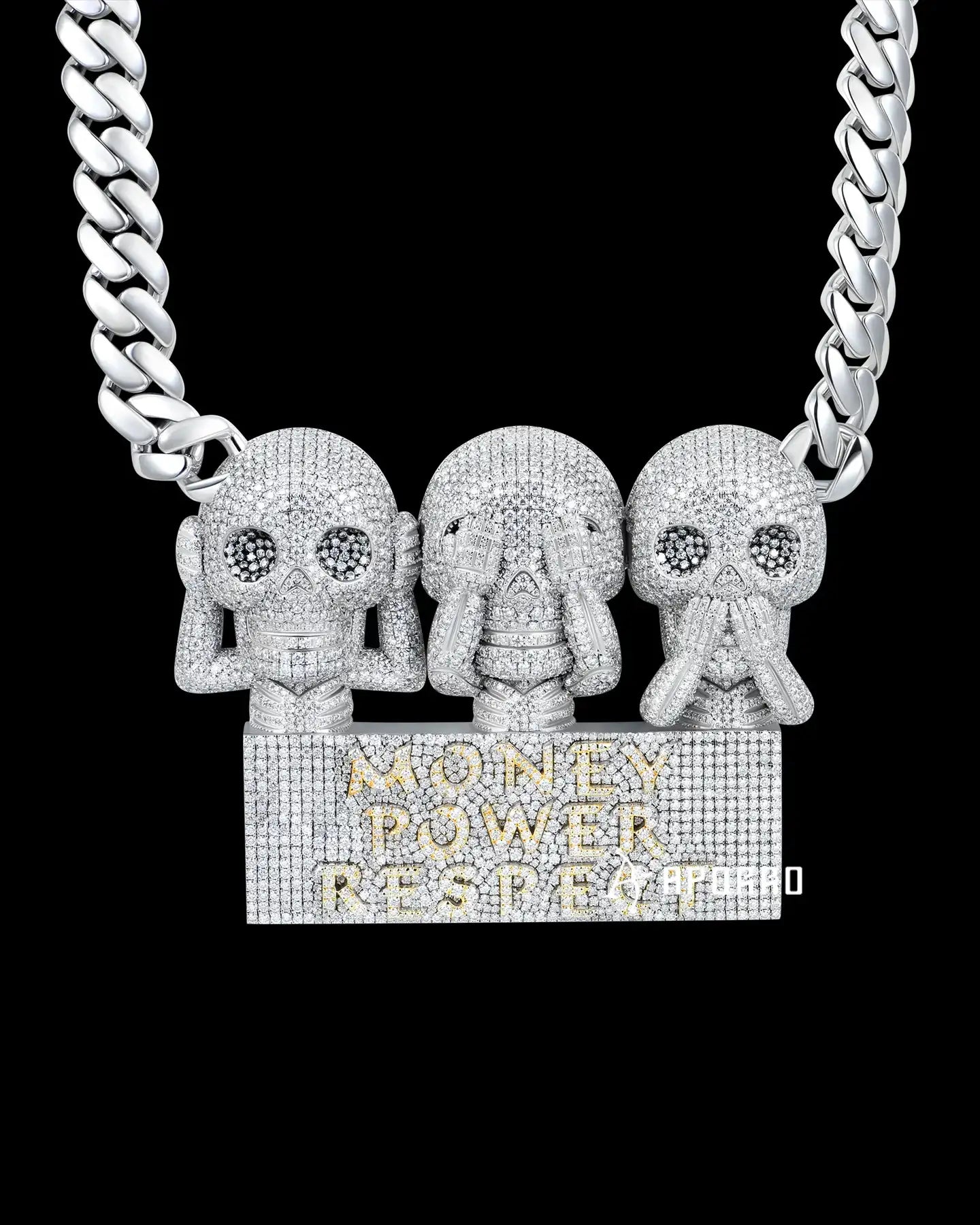 APORRO Premium Custom Skulls Necklace