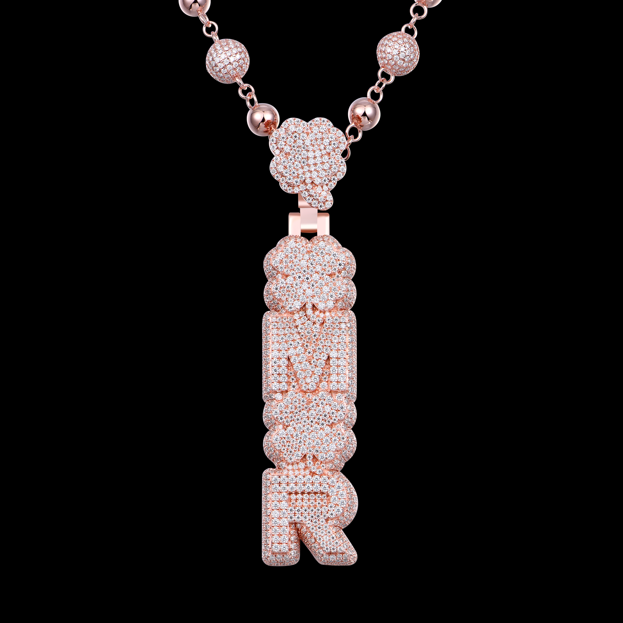 APORRO Premium Custom Vertial Style Name Pendant