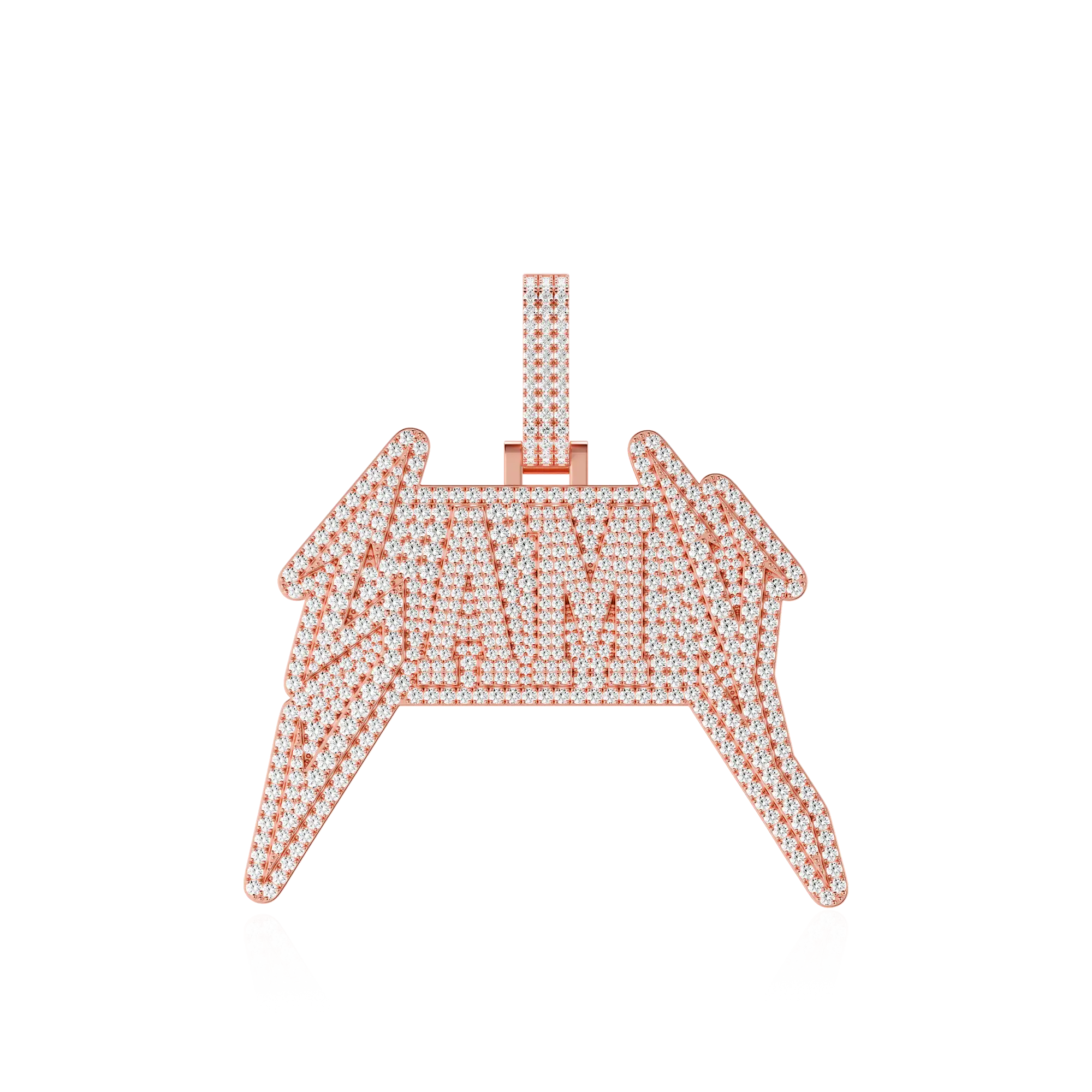 Custom Lightning Font Pendant