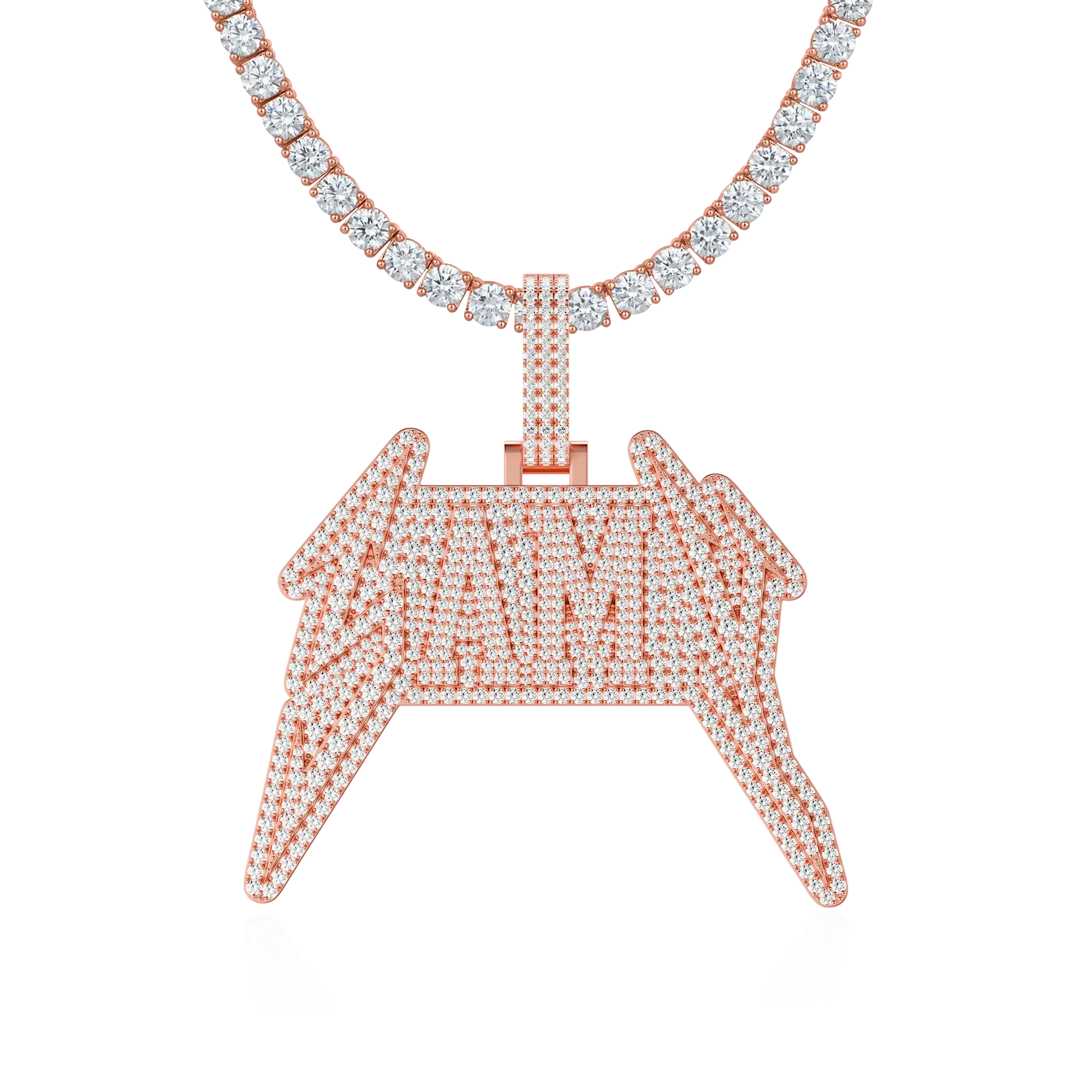 Custom Lightning Font Pendant