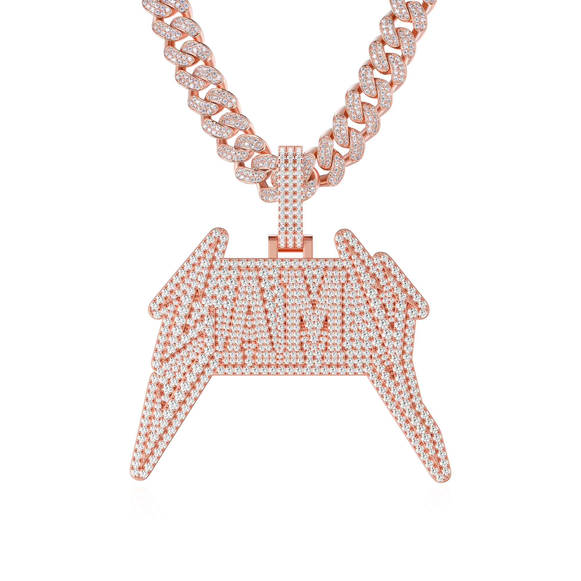 Custom Lightning Font Pendant