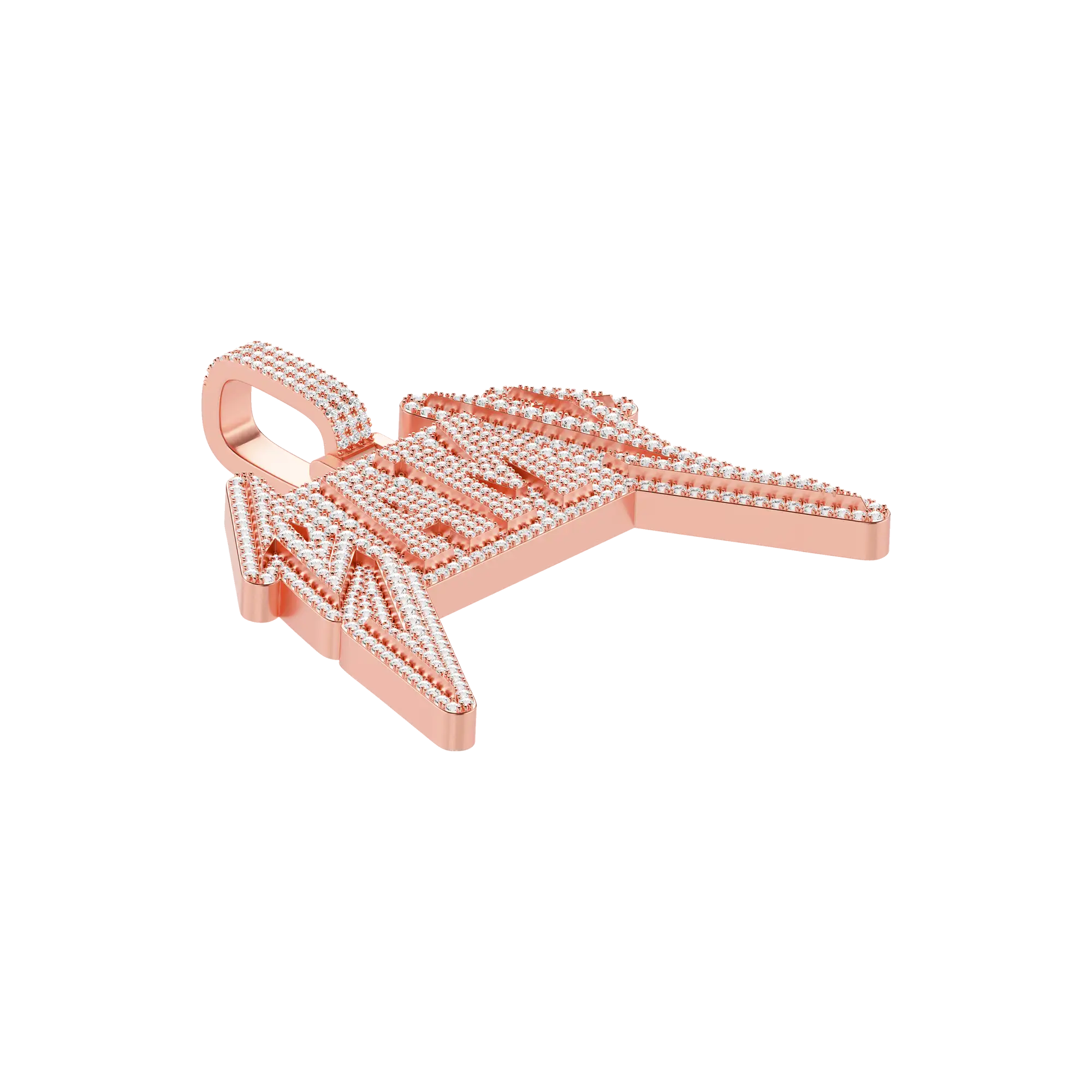 Custom Lightning Font Pendant