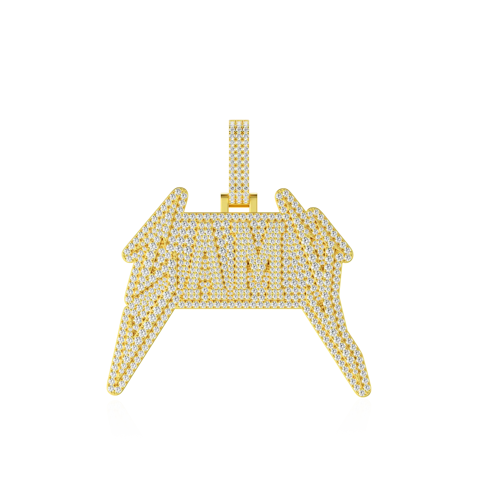 Custom Lightning Font Pendant