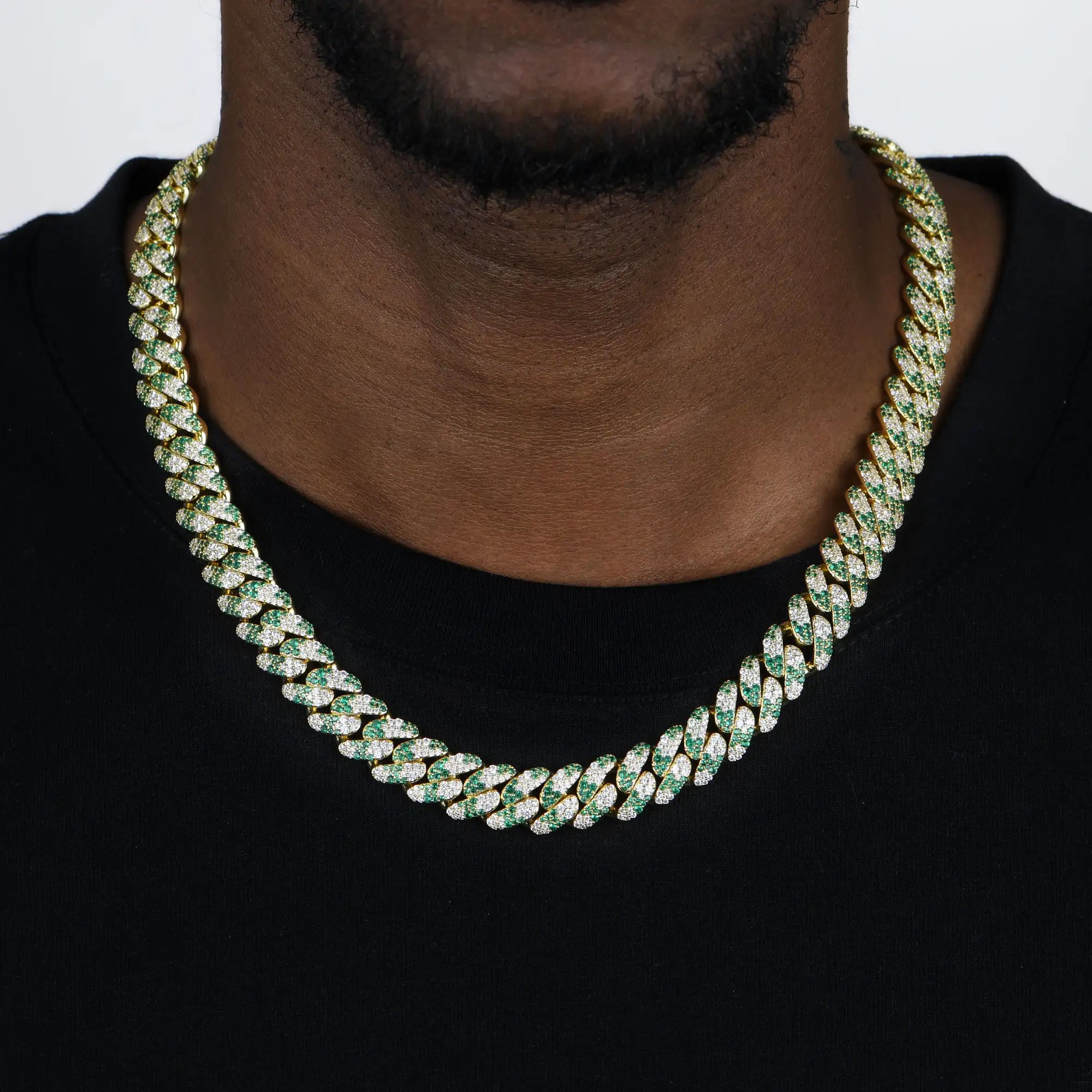 Iced Camouflage Cuban Chain - 12mm