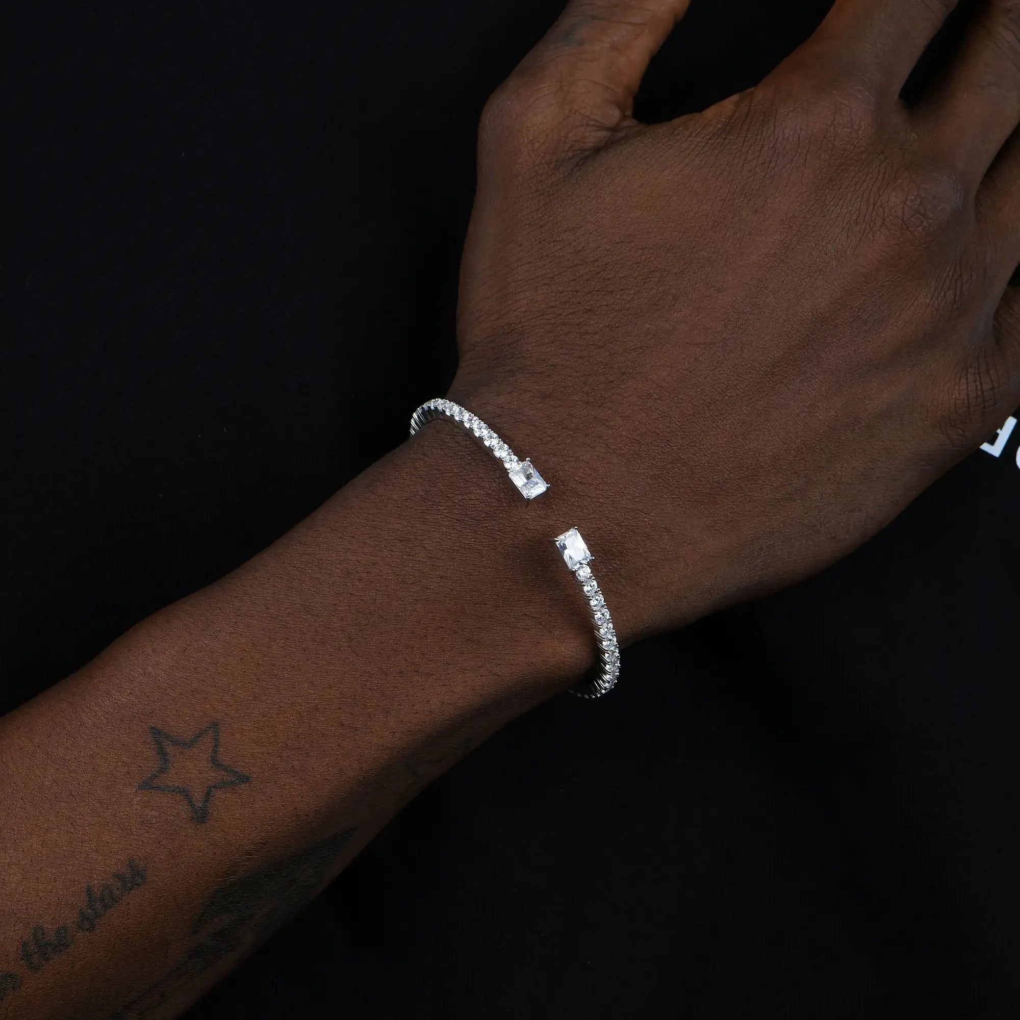 Multiple Spring Tennis Bangle Bracelet