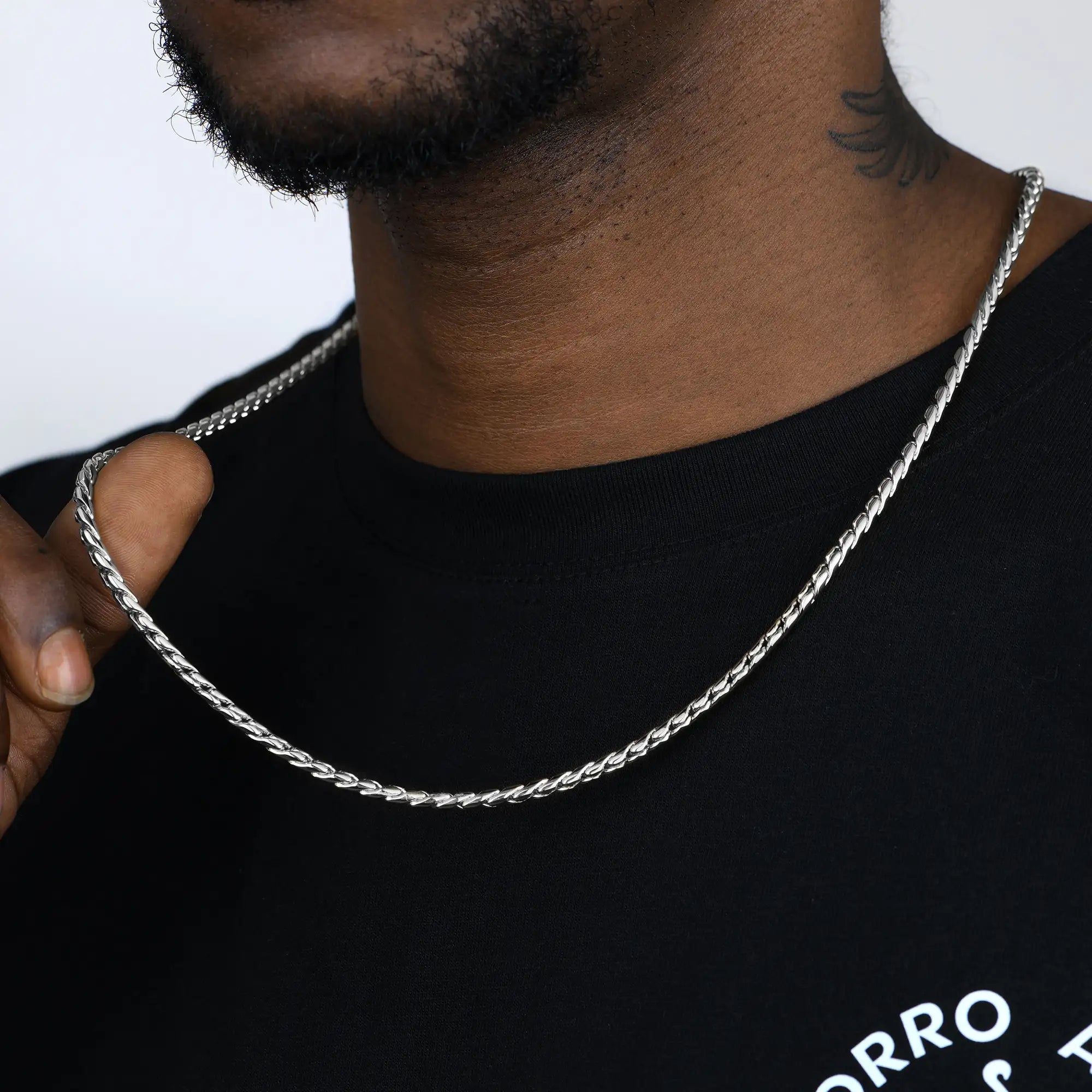 Franco Chain - White Gold