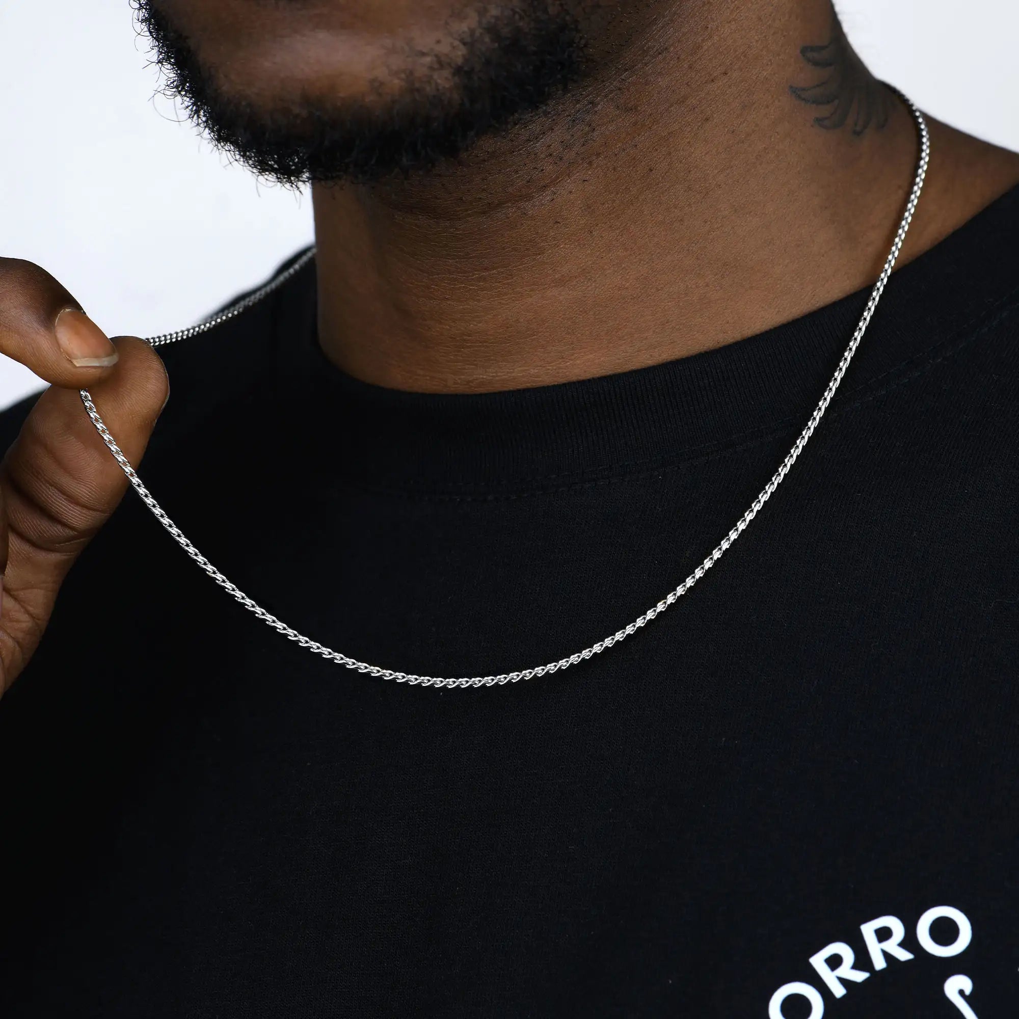 Franco Chain - White Gold