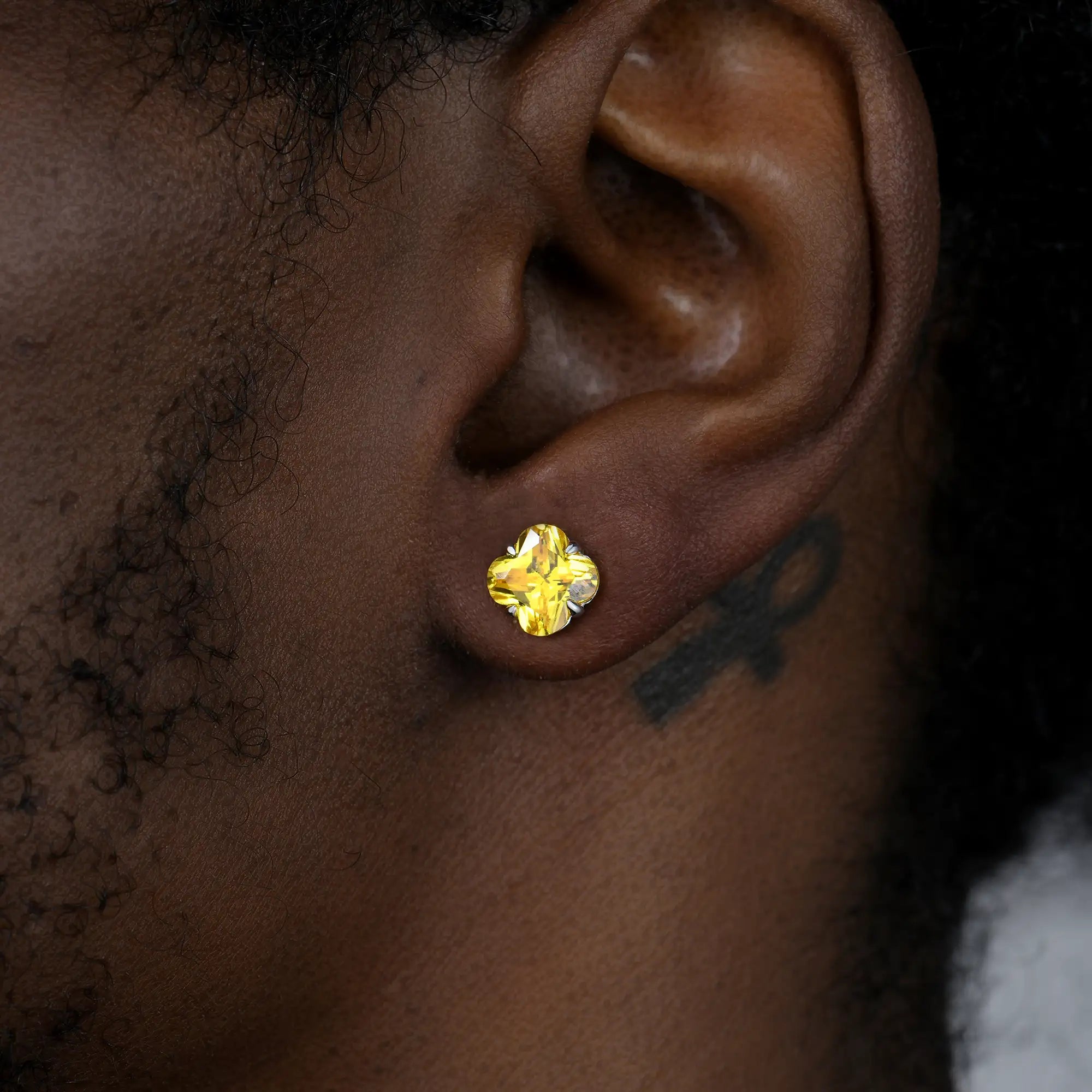 Blossom Cut Stud Earrings - Single