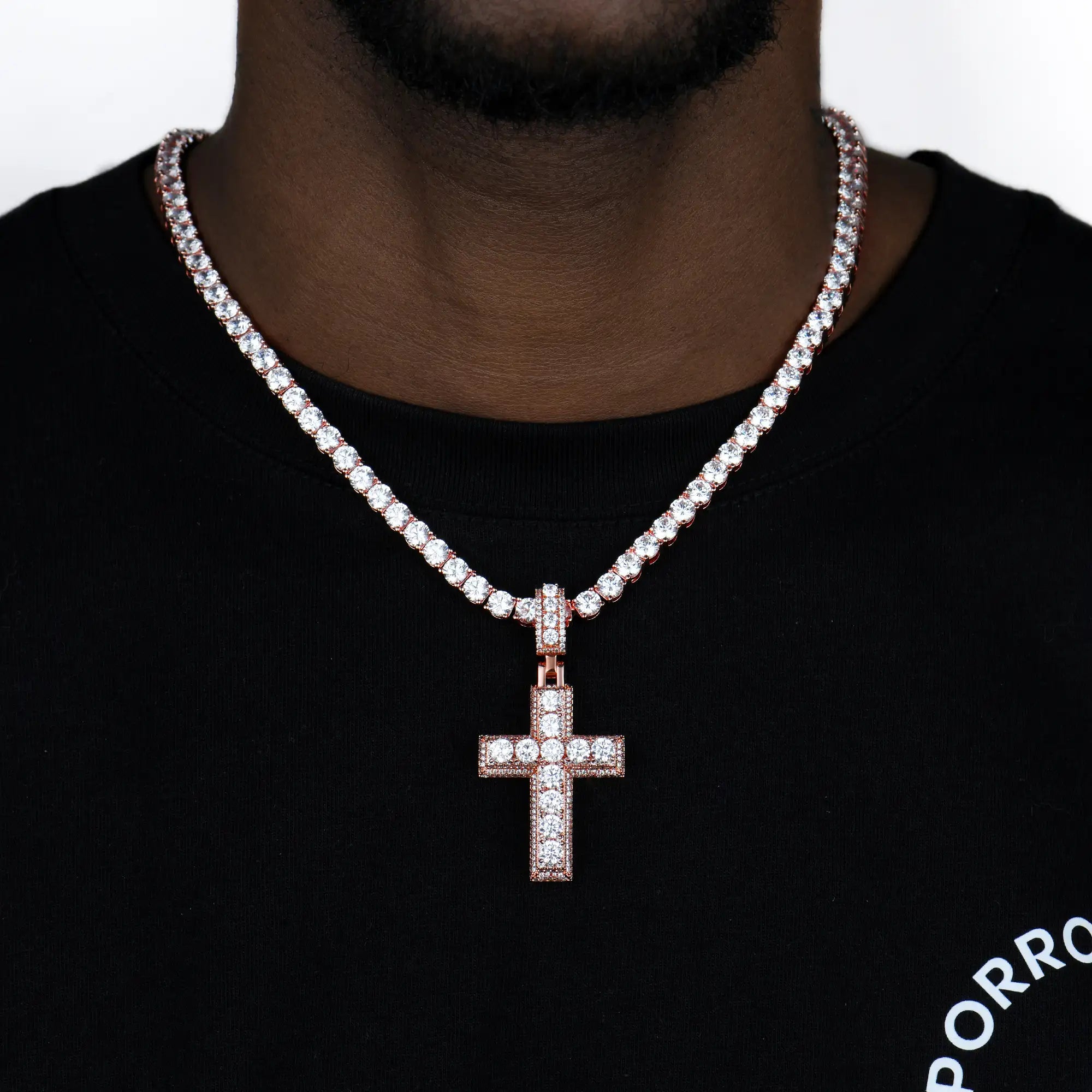 Brilliance Layered Cross Pendant