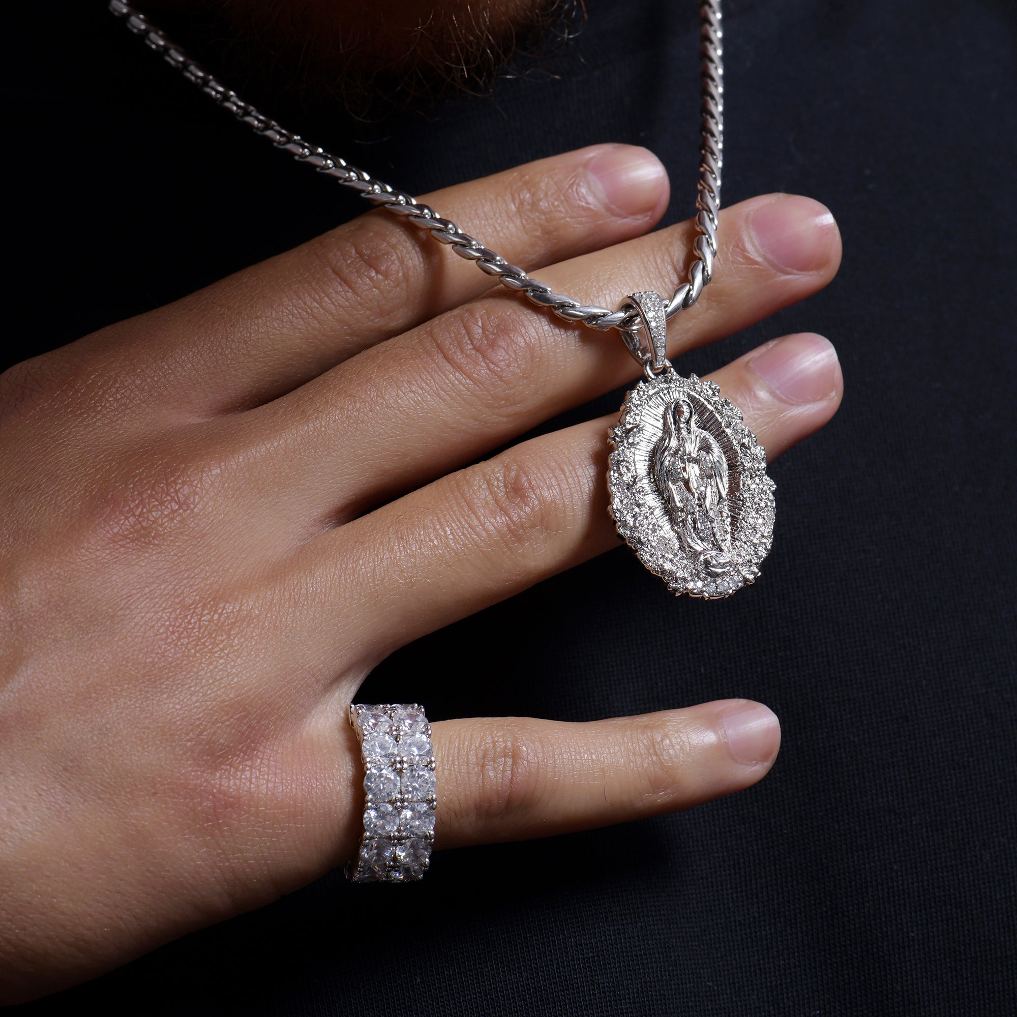 Saint Mary Floral Grace Pendant