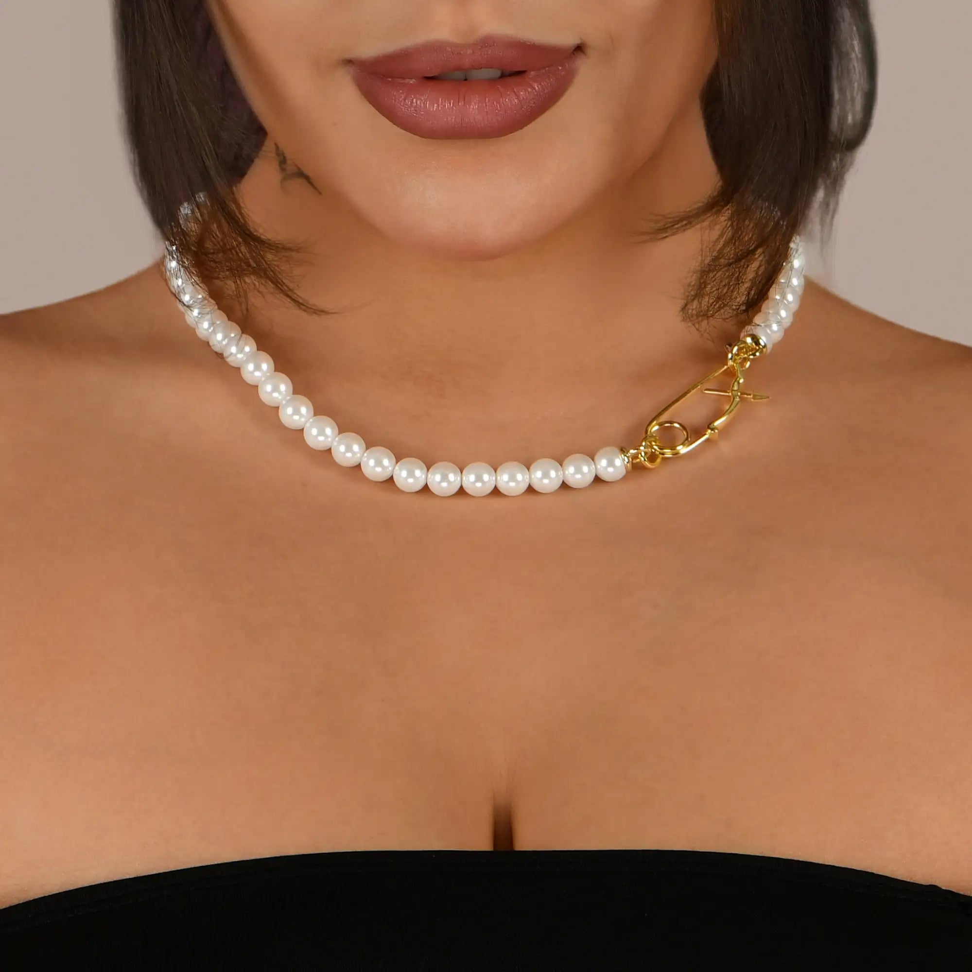 APORRO Pearl Clavicle Chain - 8mm