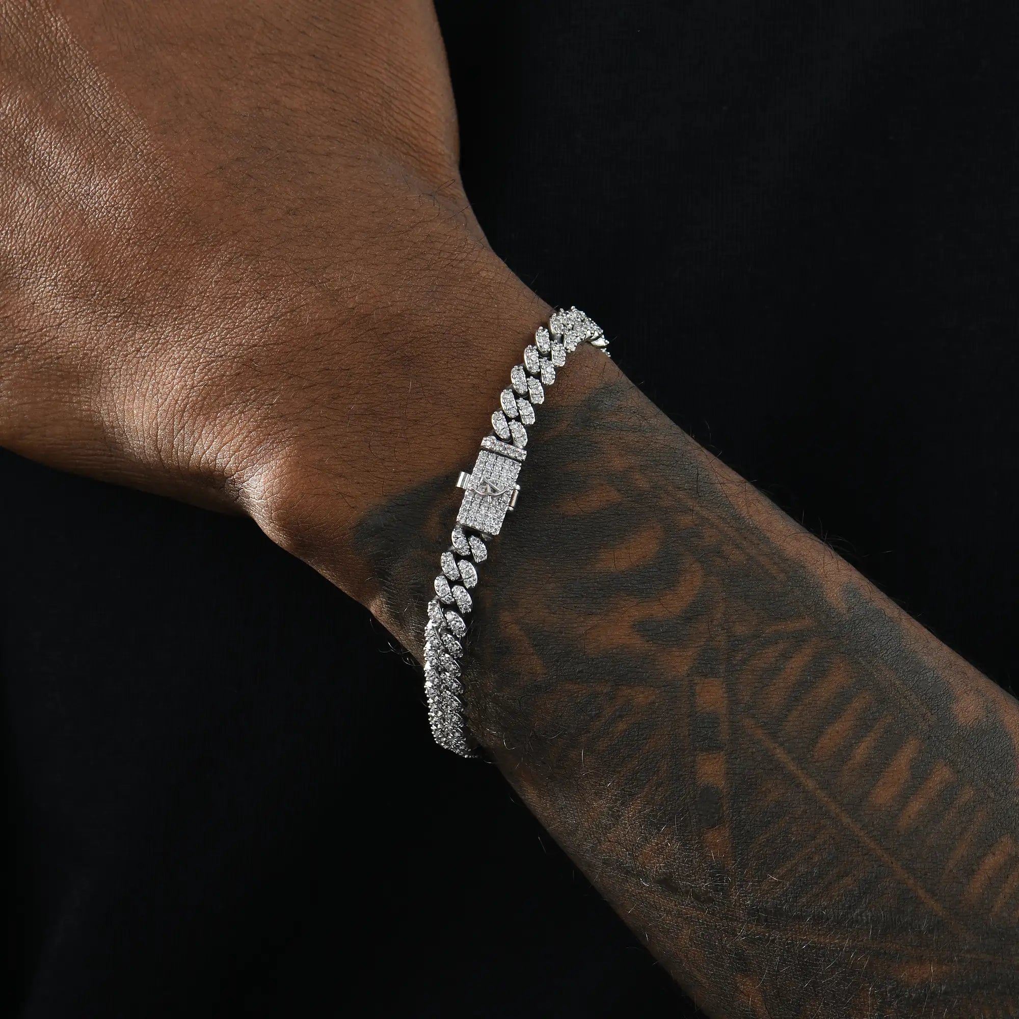 Micro Round Cut Cuban Link + Rope Bracelet Gift Set