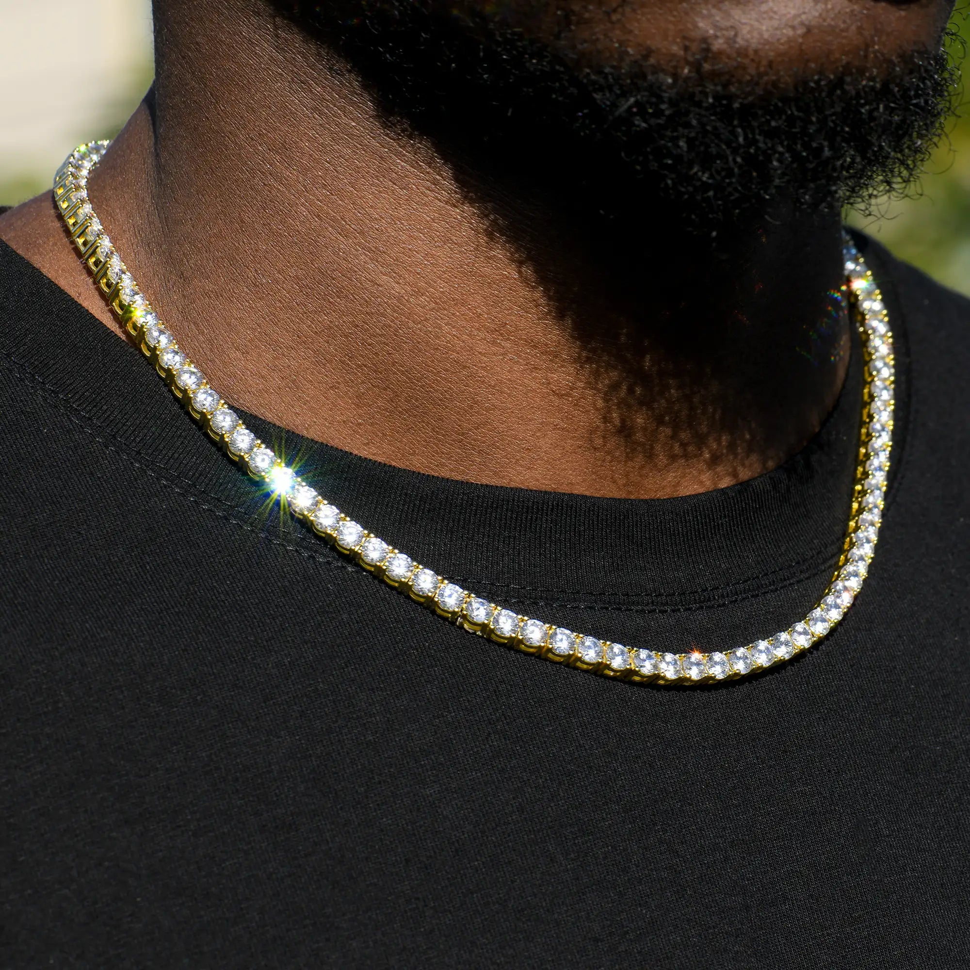 Moissanite Iced Tennis Chain - 5mm