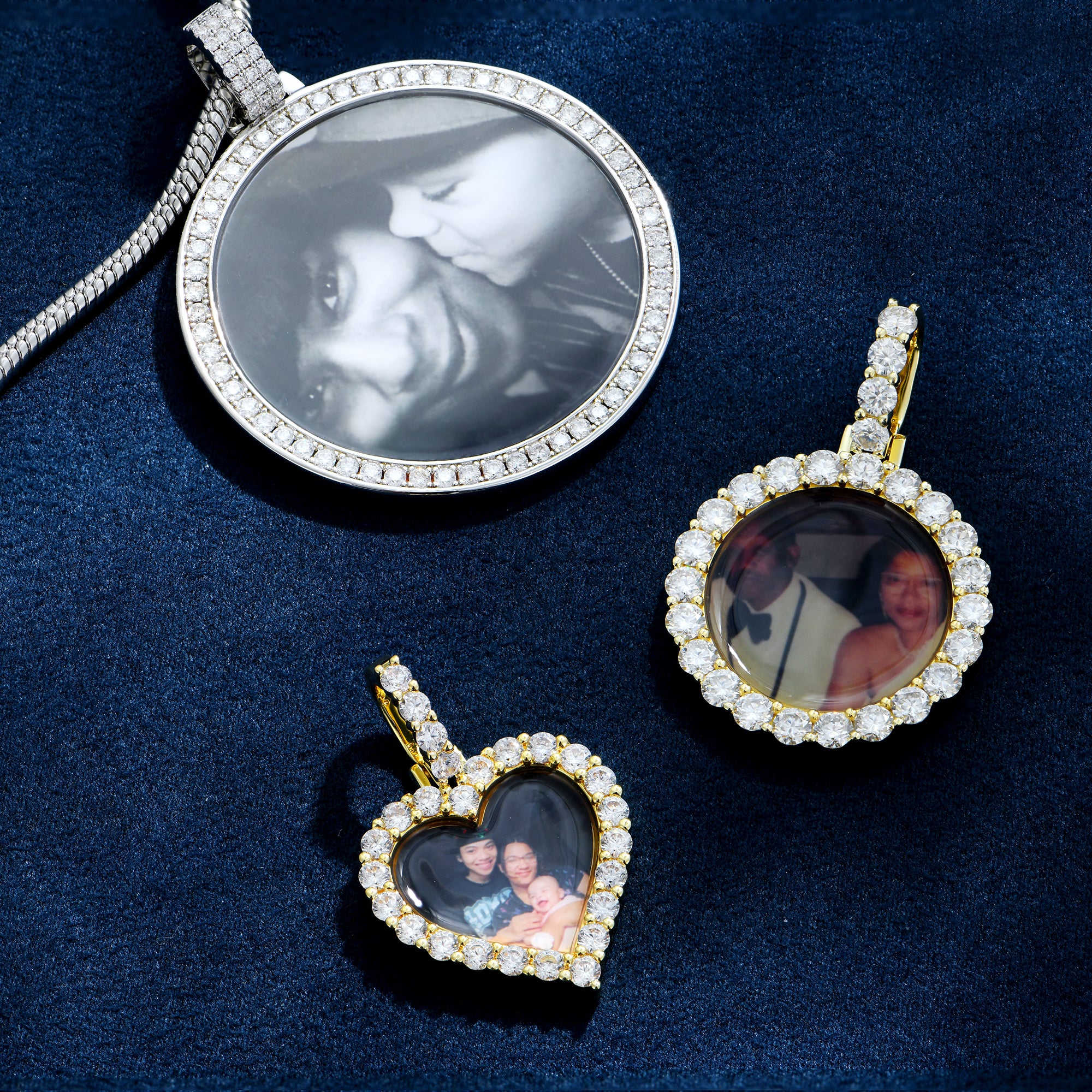 Micro Custom Round Photo Pendant
