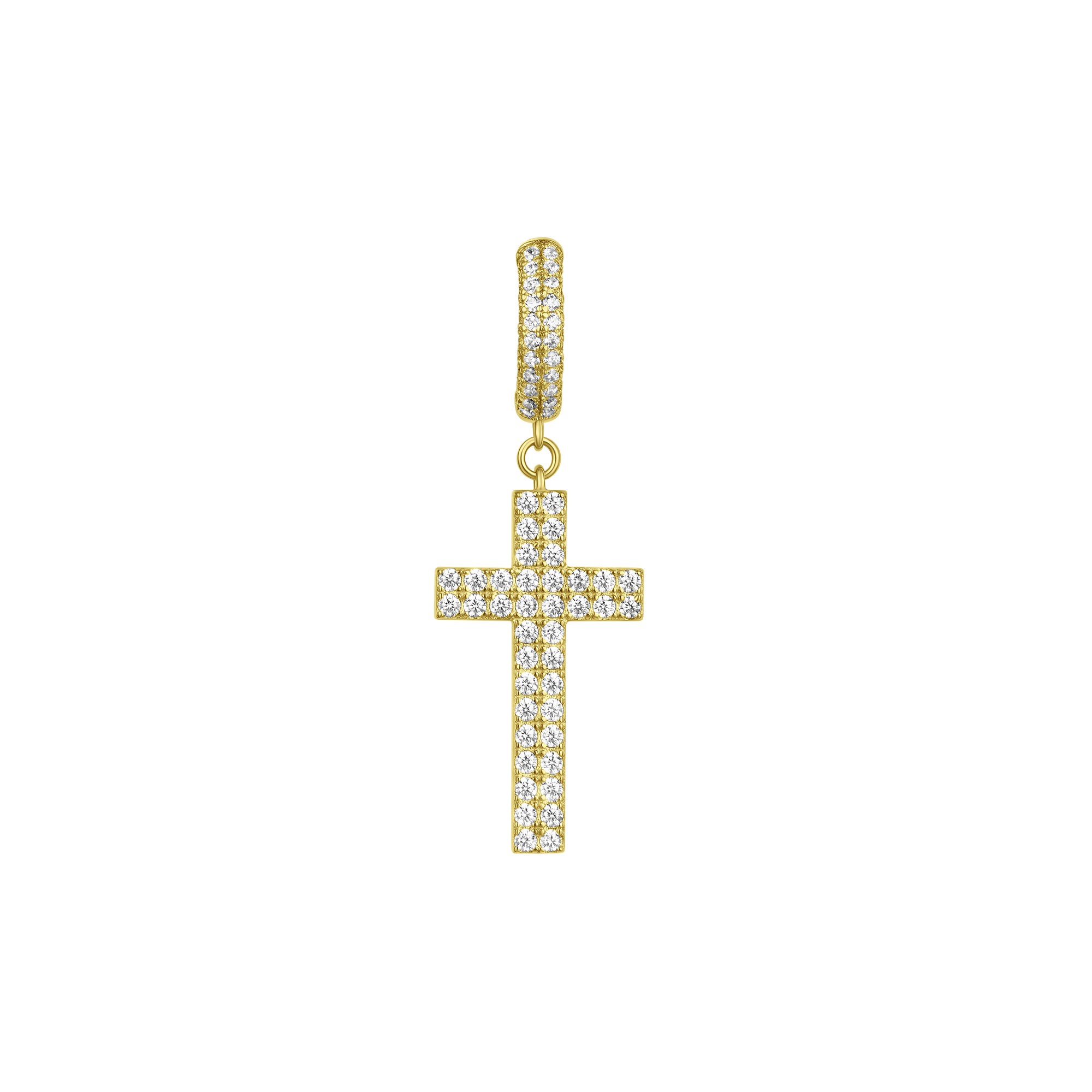Cross Dangly Earring - Single