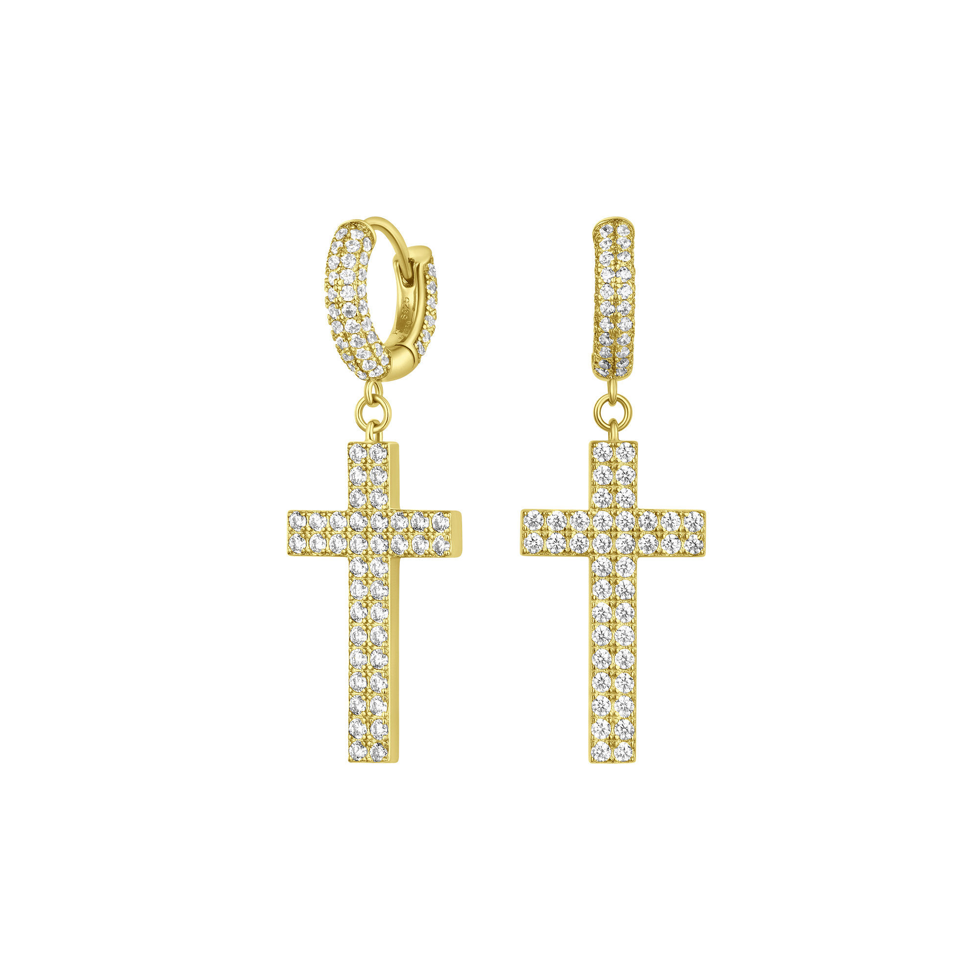 Cross Dangly Earring - Single