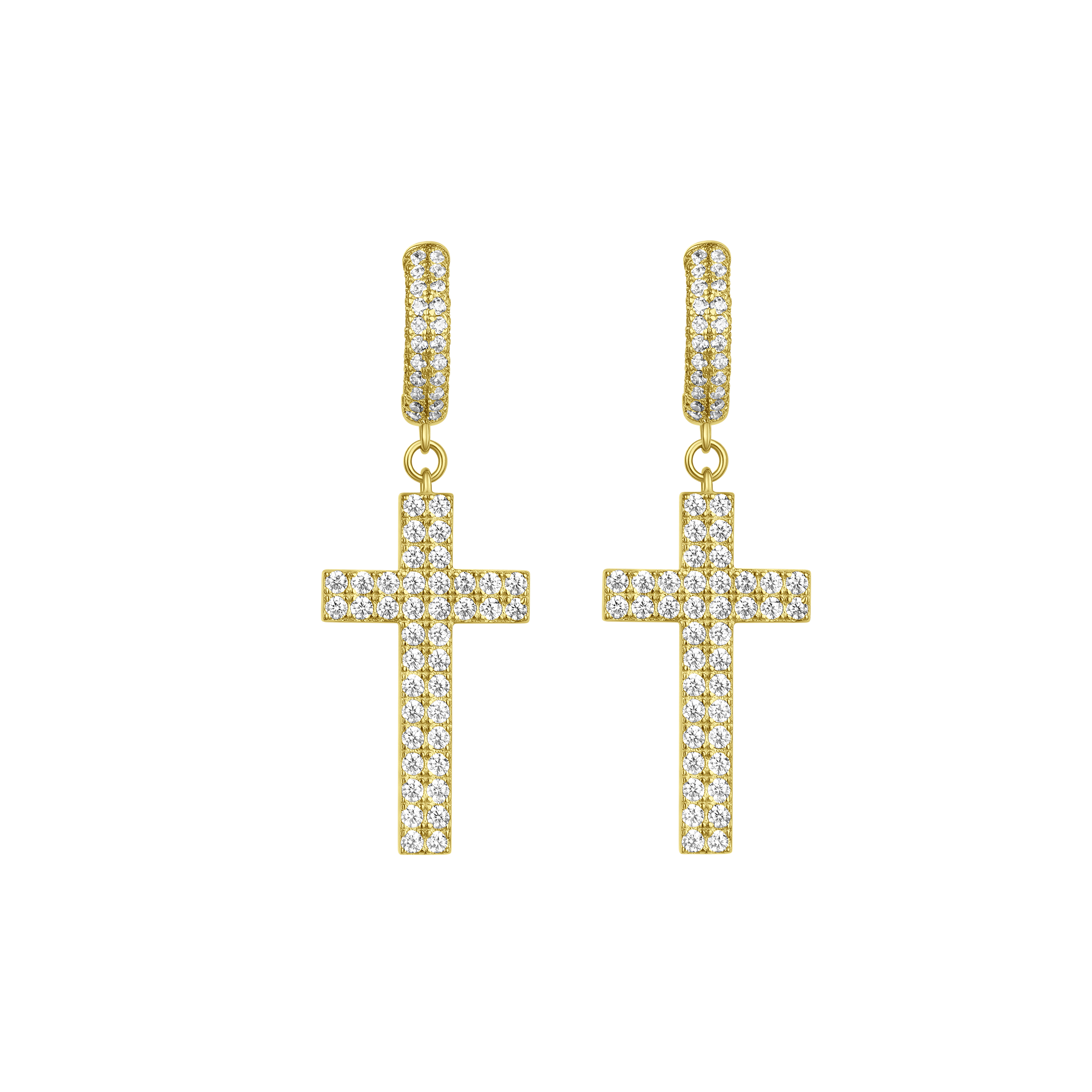 Cross Dangly Earring - Single