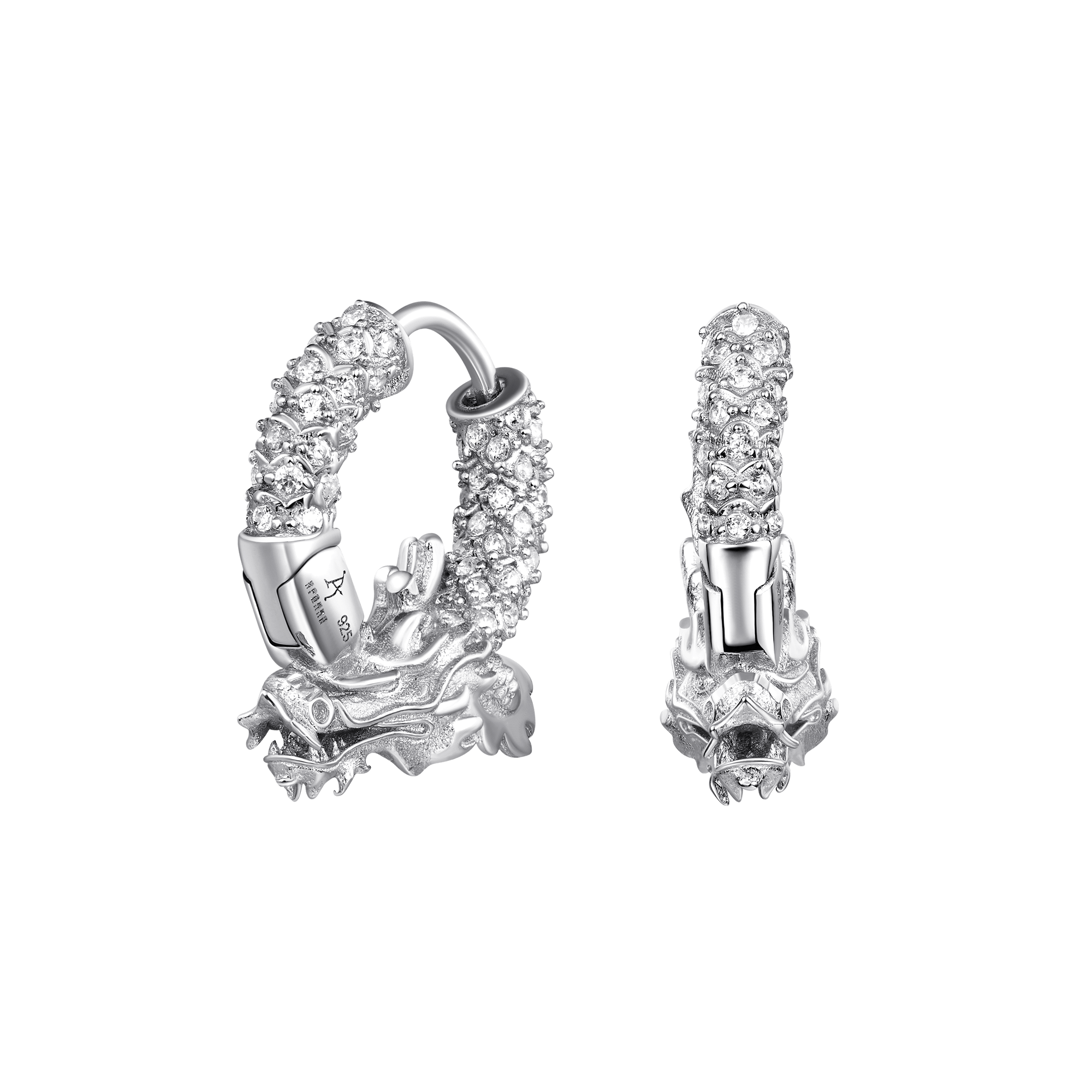 Single WONG Dragon Hoop Earring