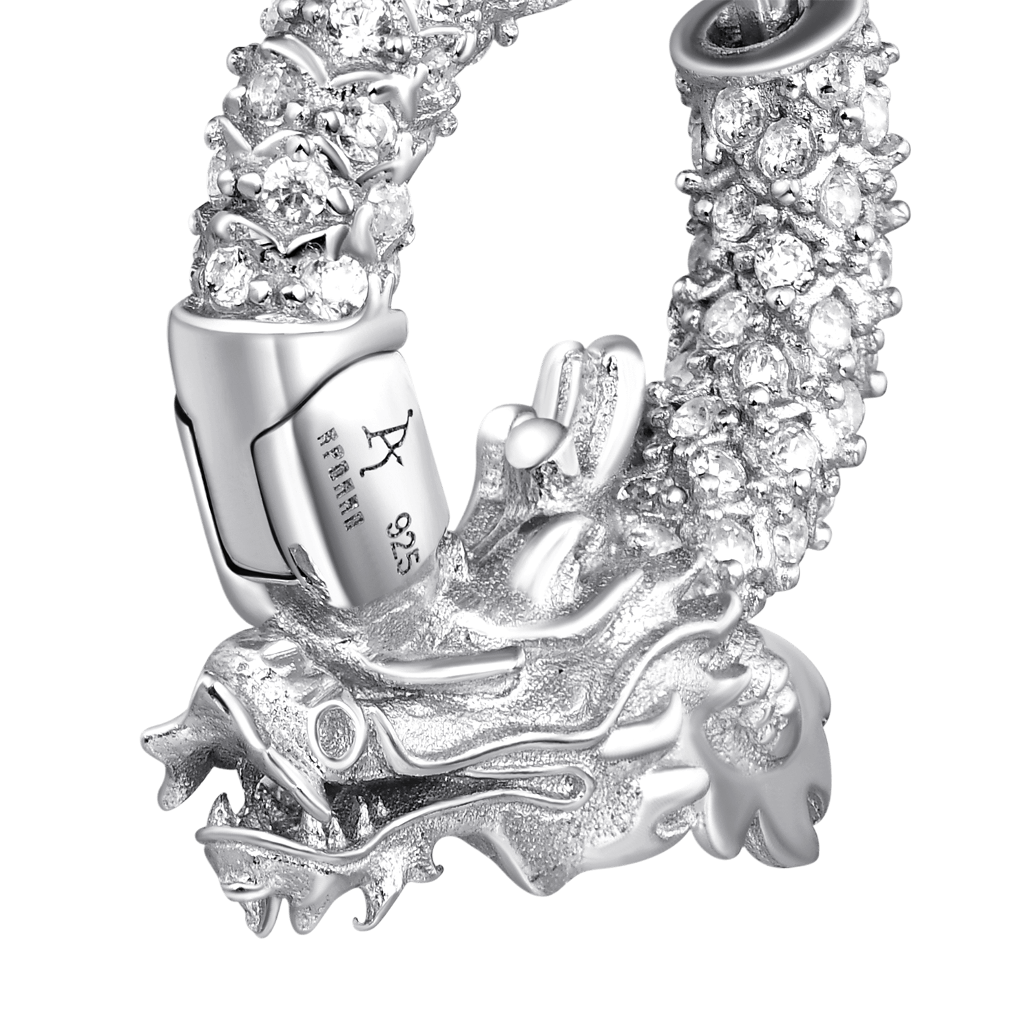 Single WONG Dragon Hoop Earring