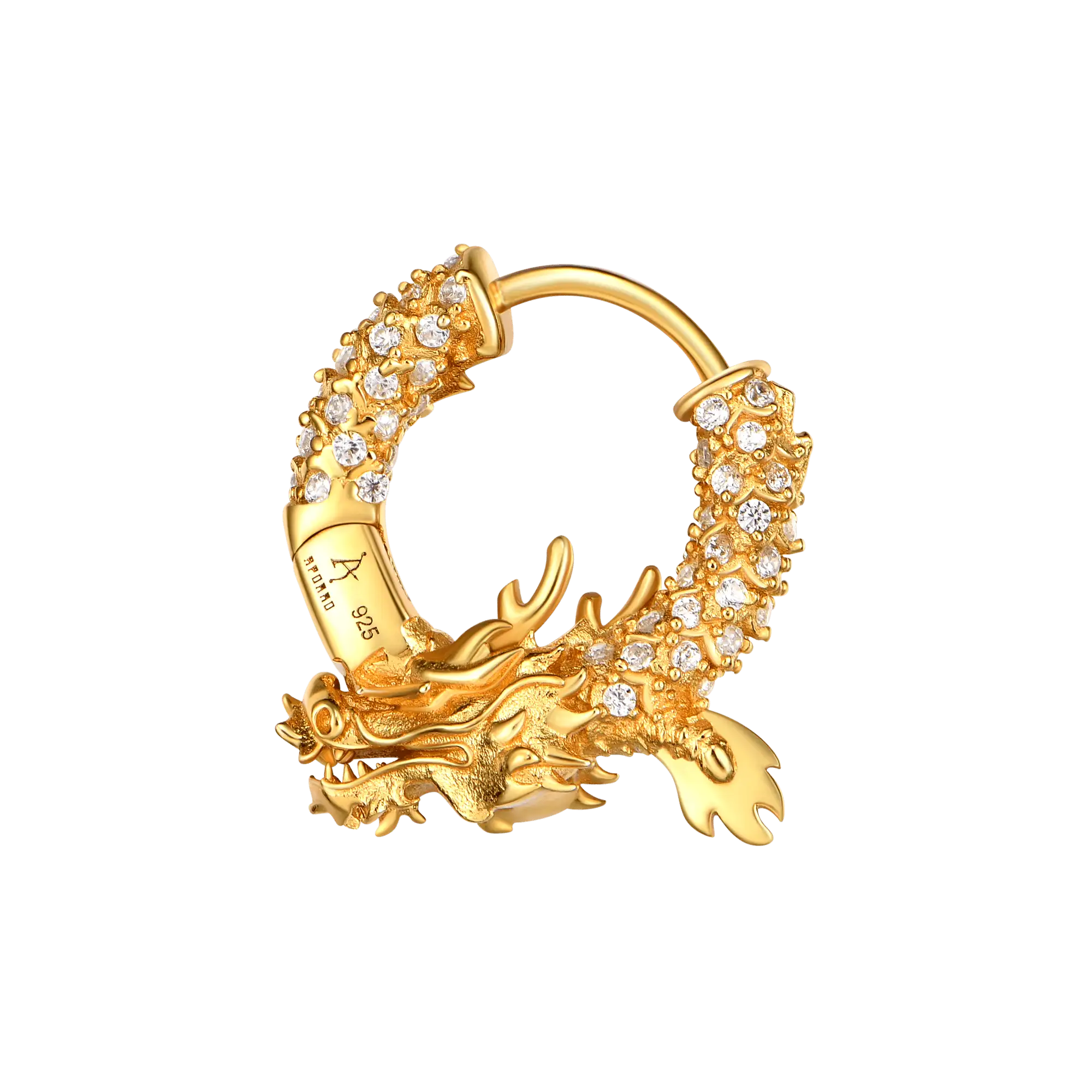 WONG Dragon Hoop Earring