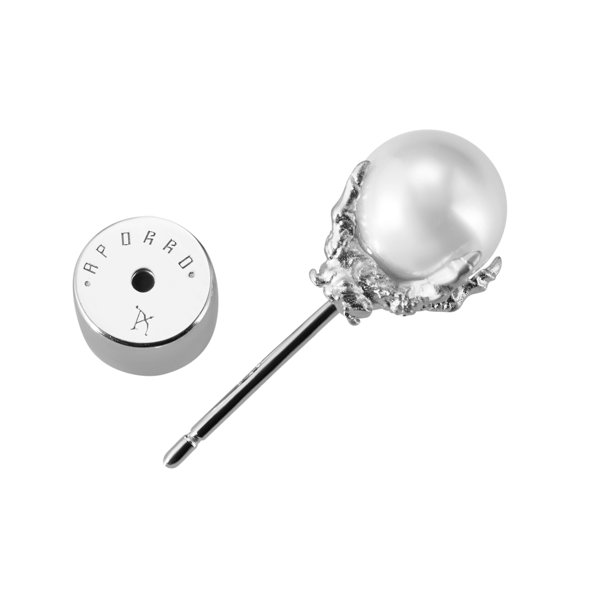 WONG Dragon Pearl Stud Earring - Single