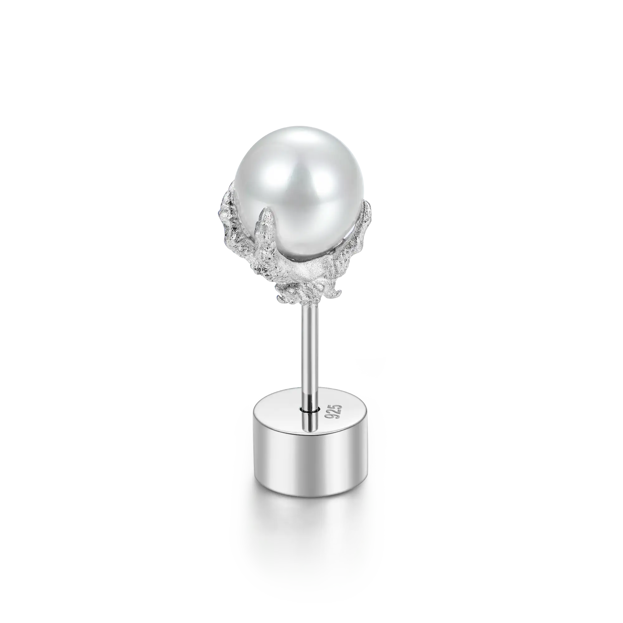 WONG Dragon Pearl Stud Earring