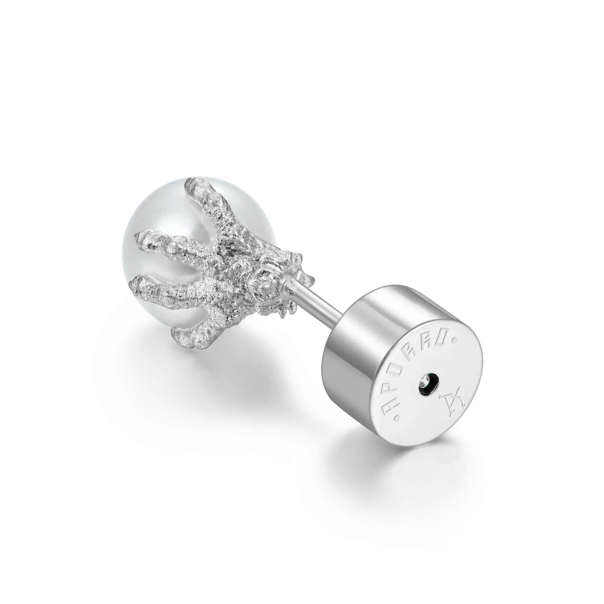 WONG Dragon Pearl Stud Earring
