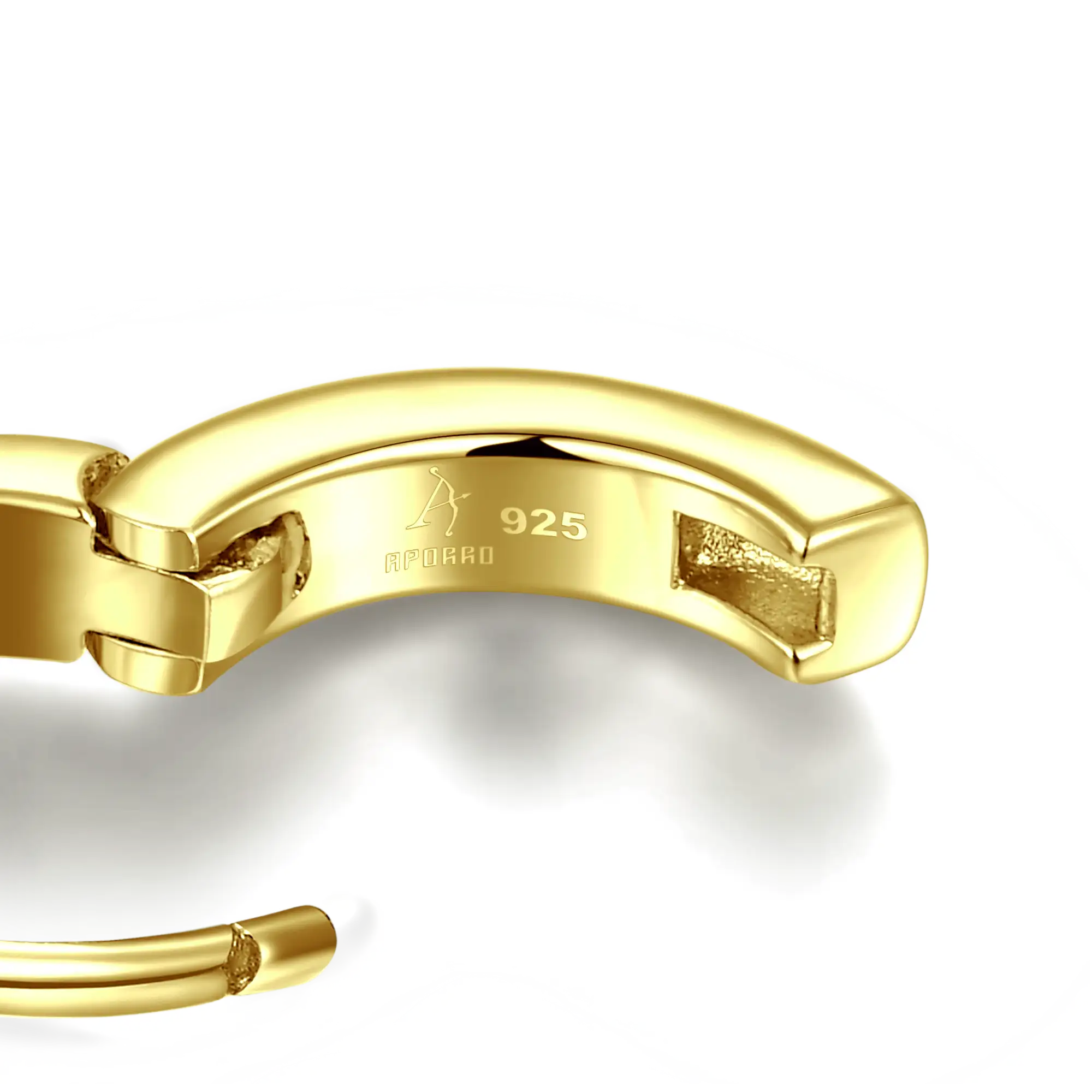 Cross Hoop Earrings - Pair