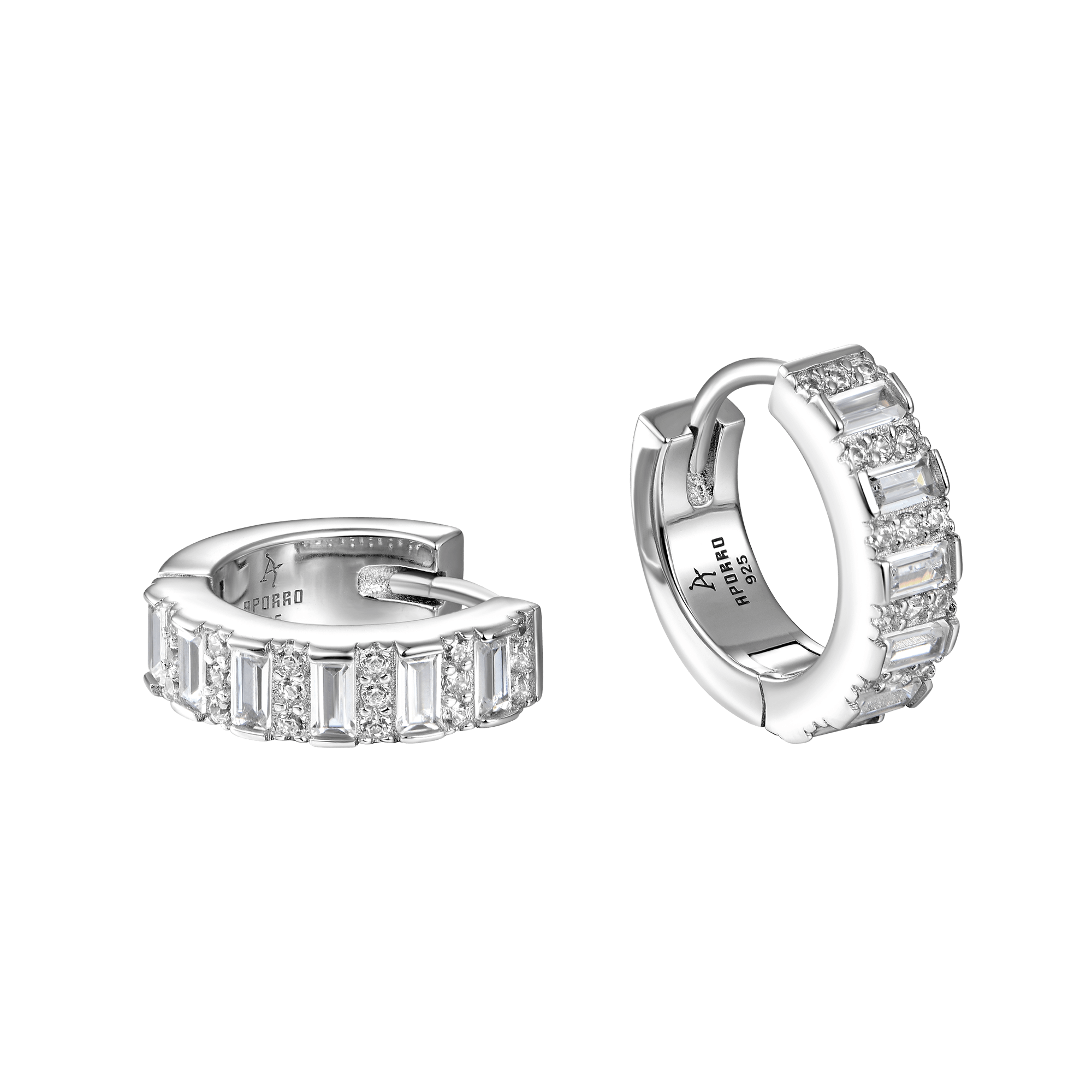 Baguettes Hoop Earring - Single