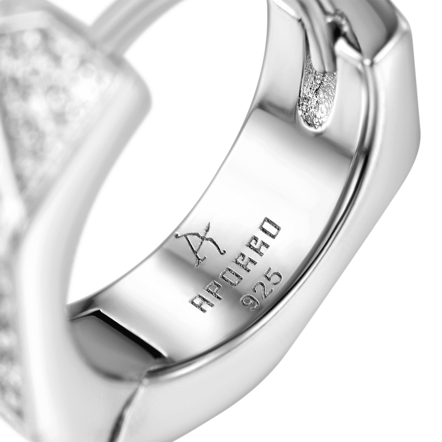 Single Pyramid Hoop Earring