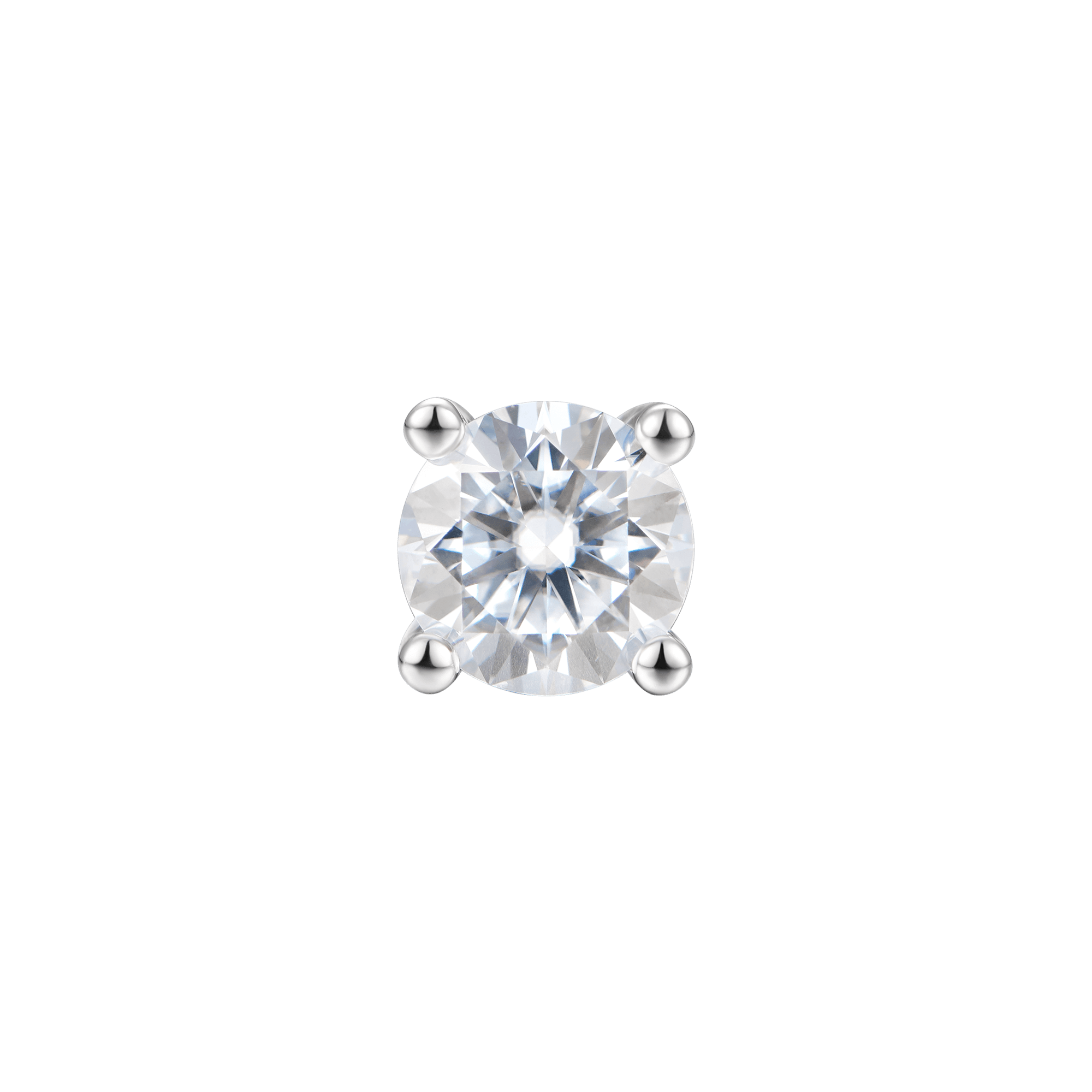 Moissanite S925 Premium Round Stud Earring