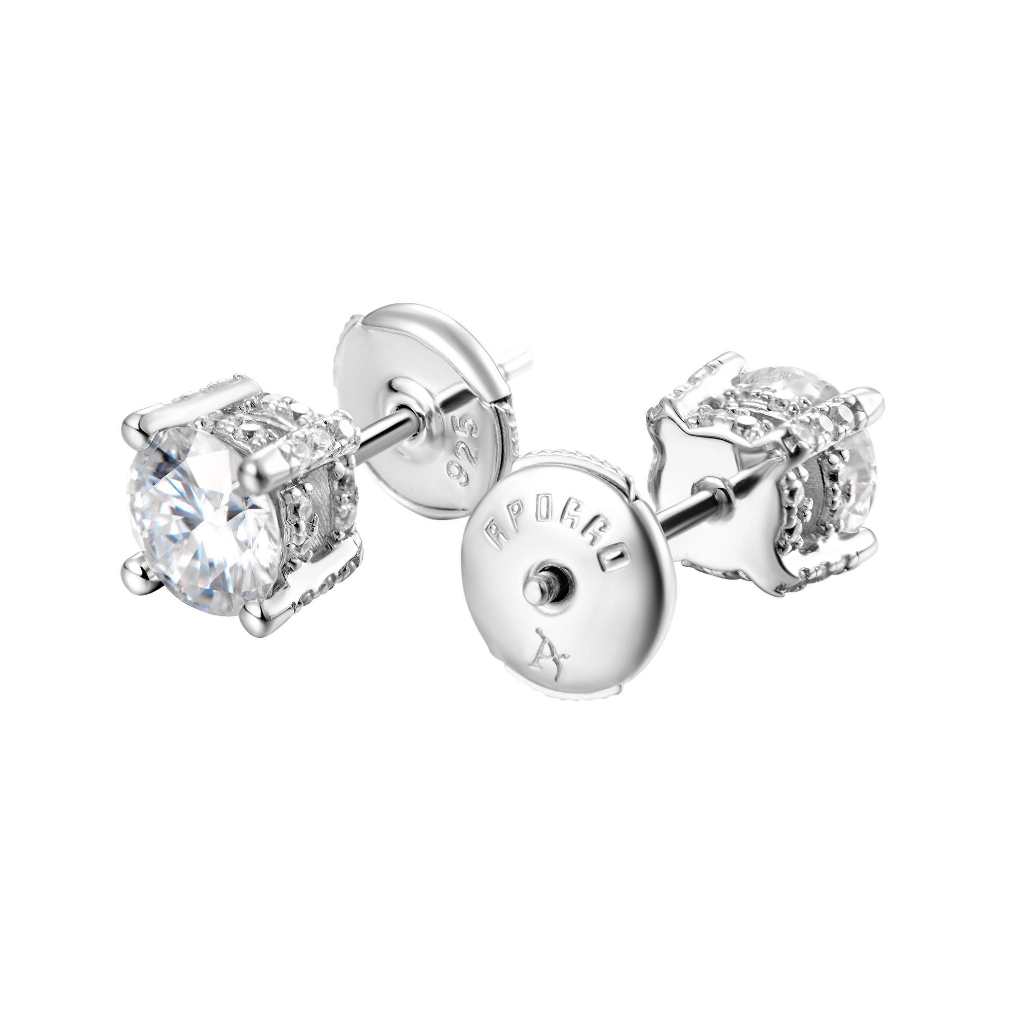 Moissanite S925 Premium Round Stud Earring