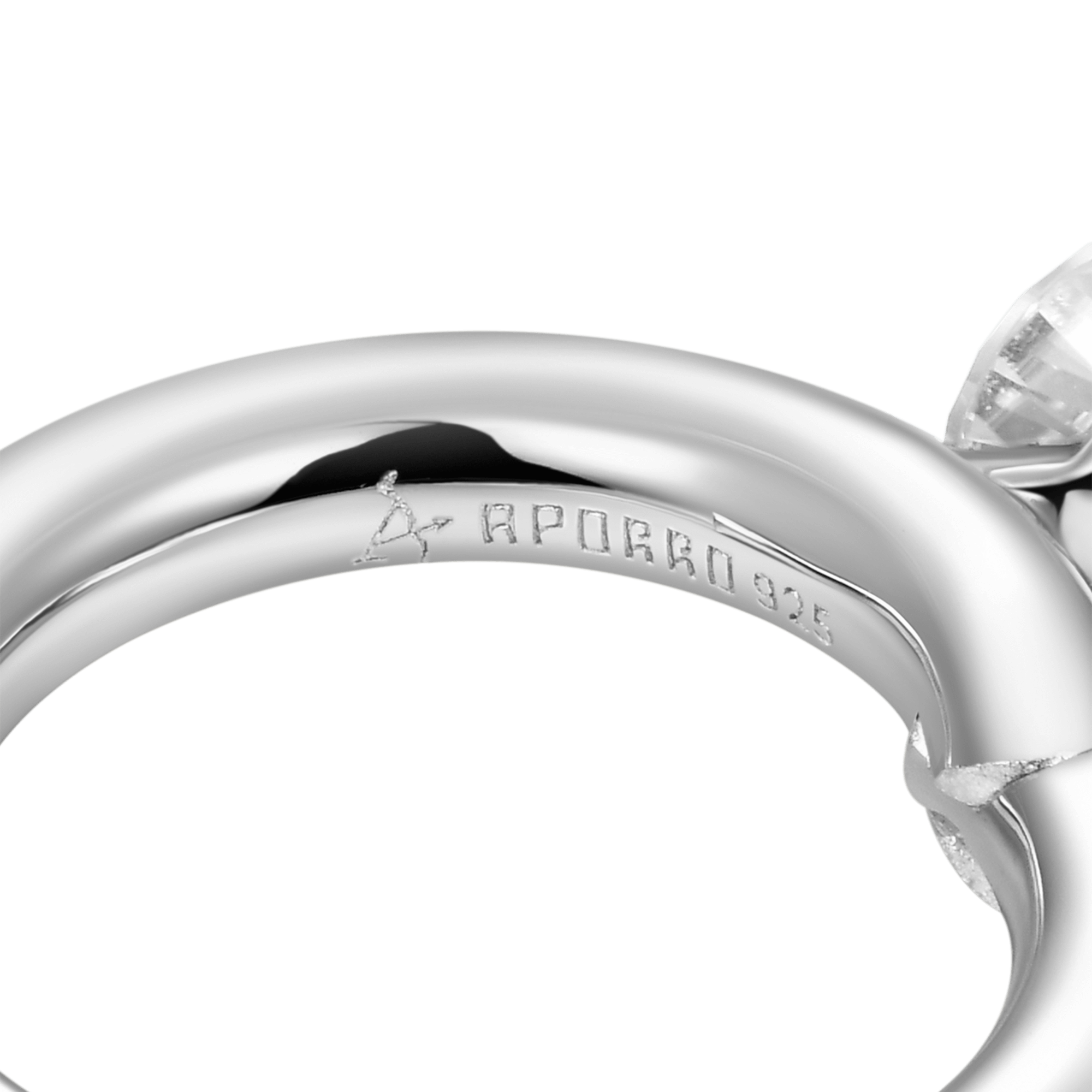 Moissanite Solitaire Hoop Earring - Single