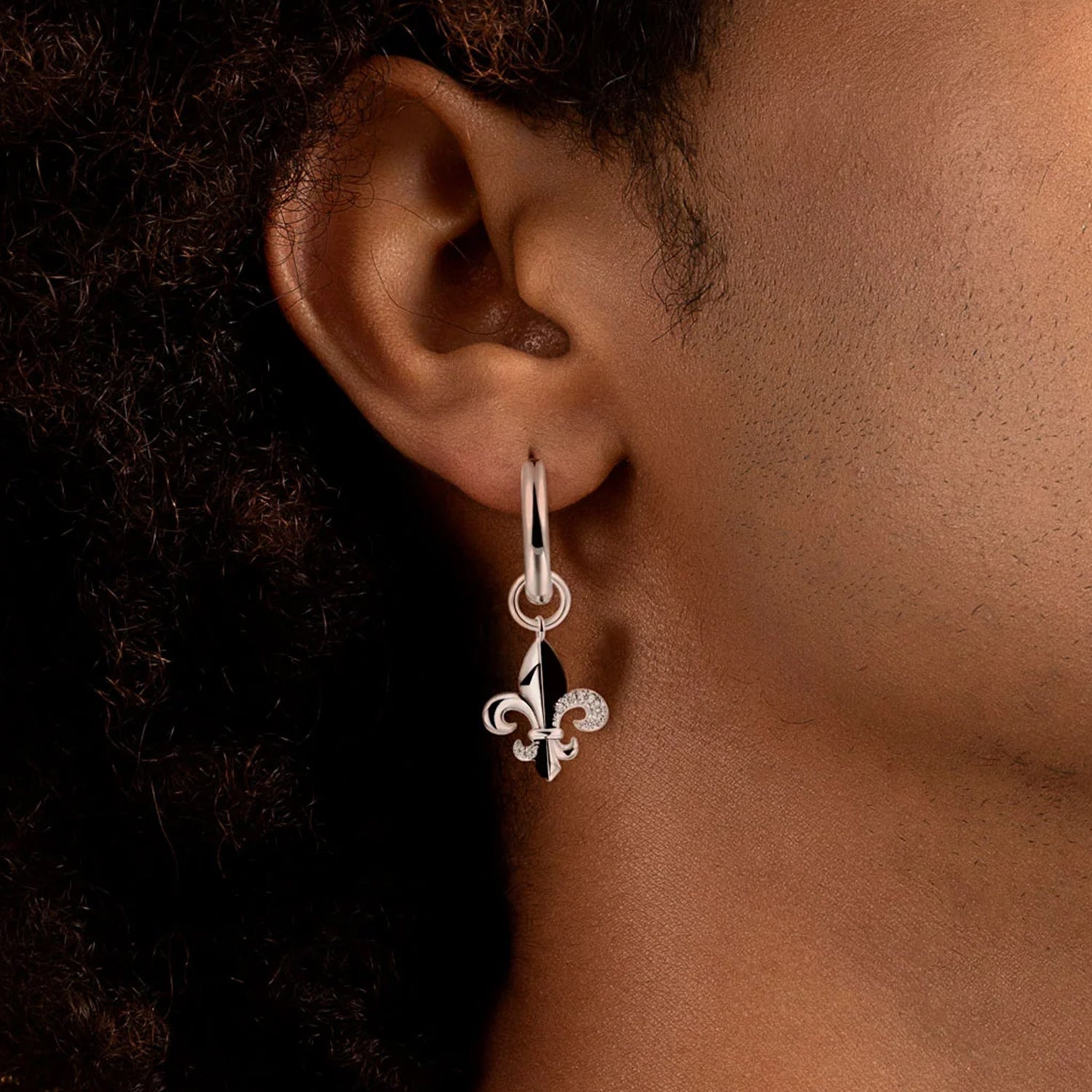 Fleur de lis Dangly Earring - Single