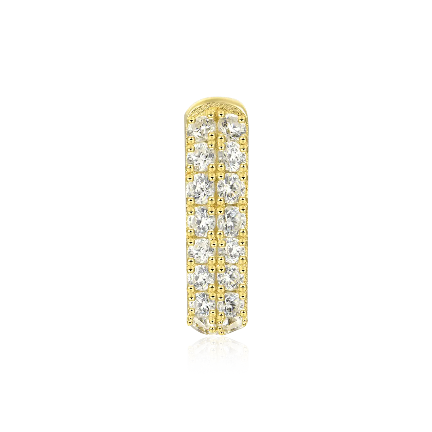 Moissanite Double Row & Cluster Hoop Earrings