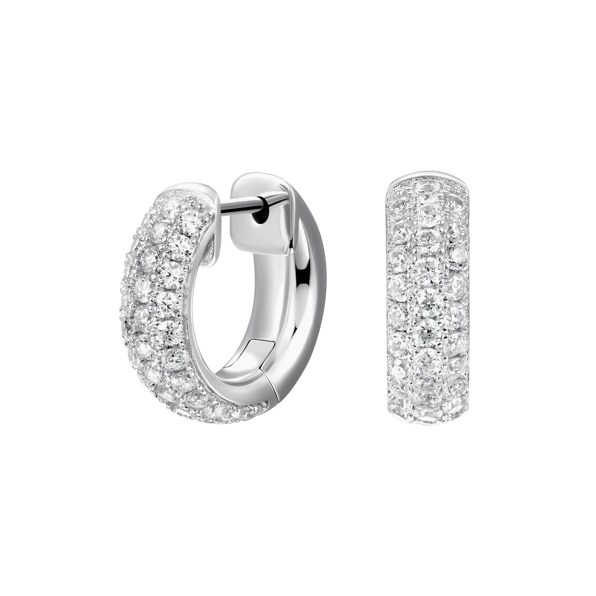 Cluster Hoop Earring