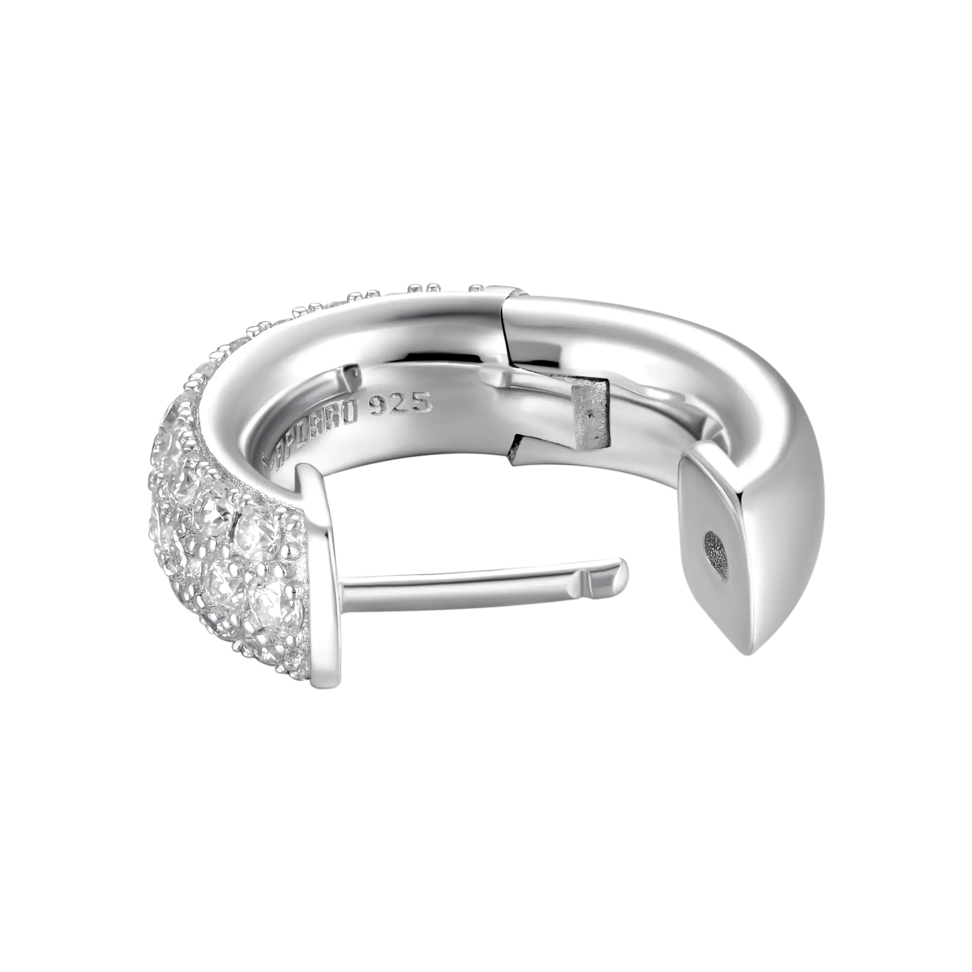 S925 Cluster Hoop Earring