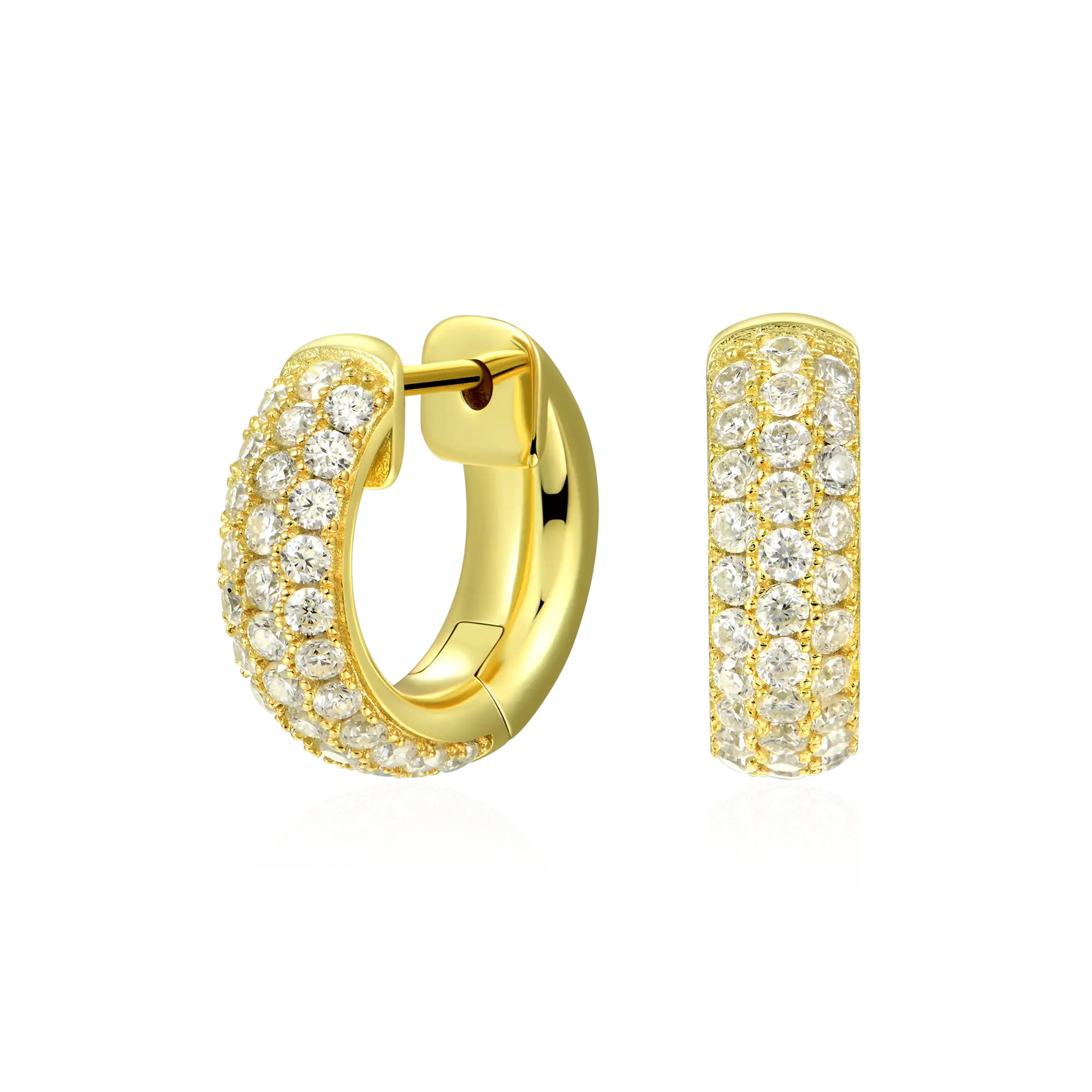 S925 Cluster Hoop Earring